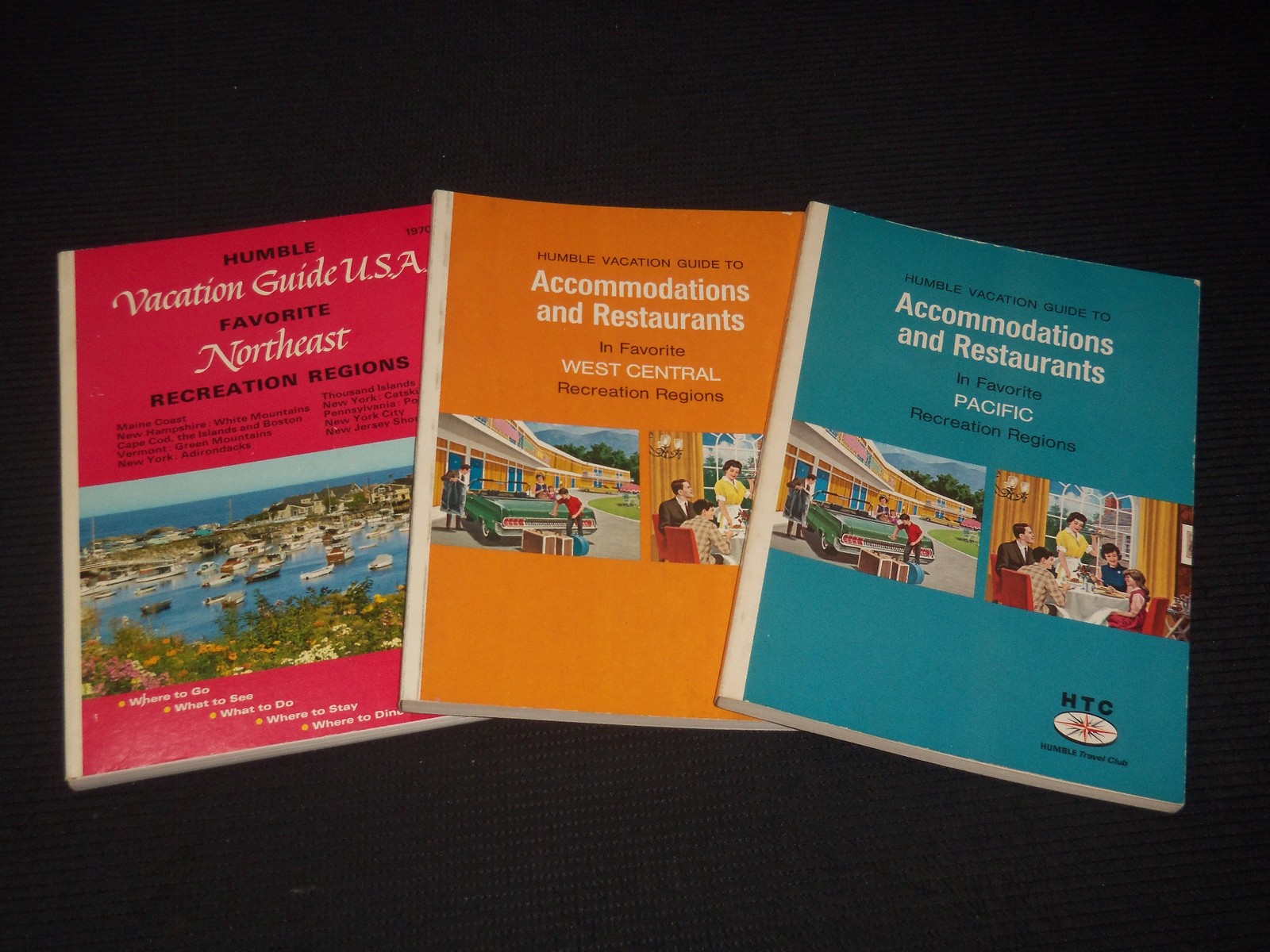 1969-1970 HUMBLE VACATION GUIDES LOT OF 3 - PACIFIC - WEST CENTRAL - O 3792 1969-1970 HUMBLE VACATION GUIDES LOT OF 3 - PACIFIC - WEST CENTRAL - O 3792