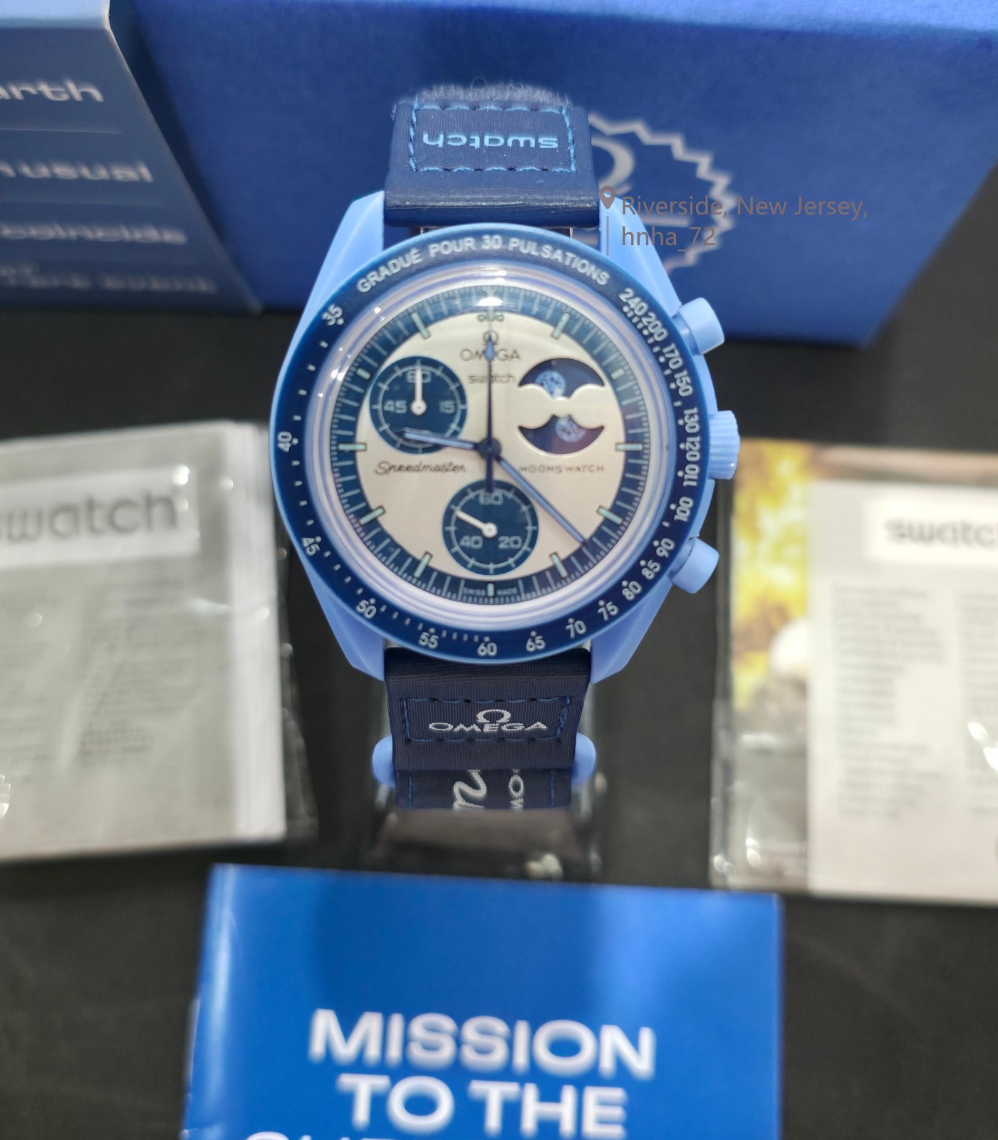 Swatch x Omega MoonSwatch Mission to the Super Blue Moonphase Swatch x Omega MoonSwatch Mission to the Super Blue Moonphase