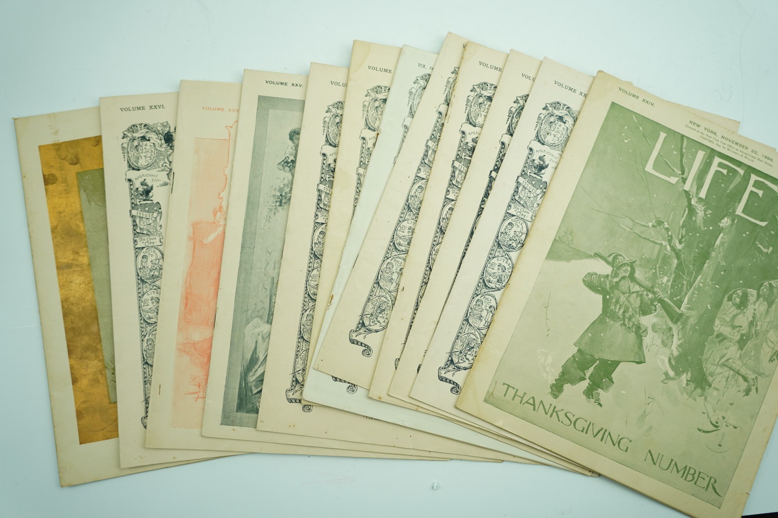 Lot 12 Antique 1894-1895 LIFE Magazines Rare Holiday Specials 1919 Full Issues Lot 12 Antique 1894-1895 LIFE Magazines Rare Holiday Specials 1919 Full Issues