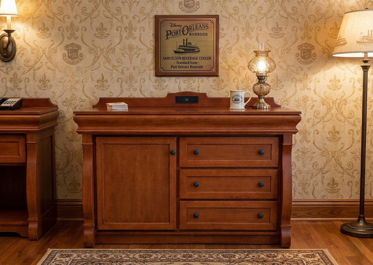 Disney Port Orleans Royal Rooms  Cabinet with 3 Drawers - Authentic Park Decor