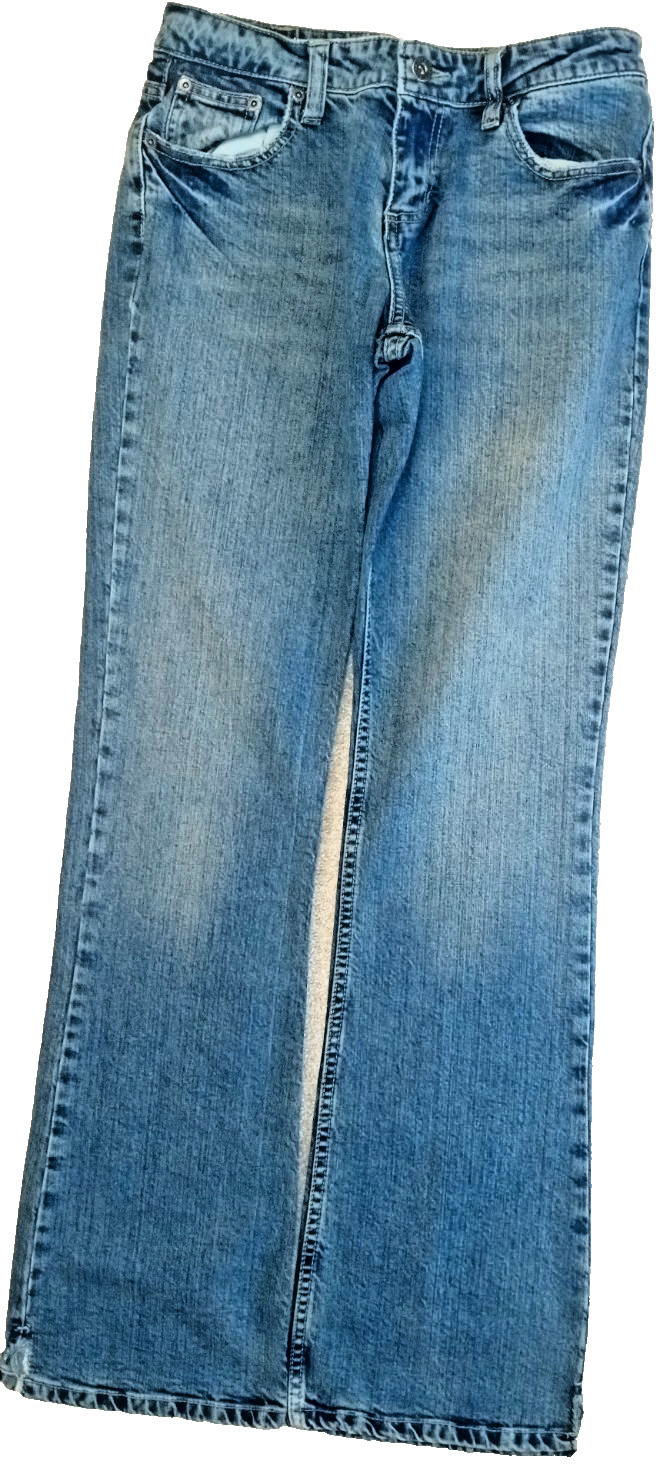 Vintage Maurice\'s Women\'s Sz 3/4 LNG Flare Bootcut Hipster Jeans 28X33 R8.5