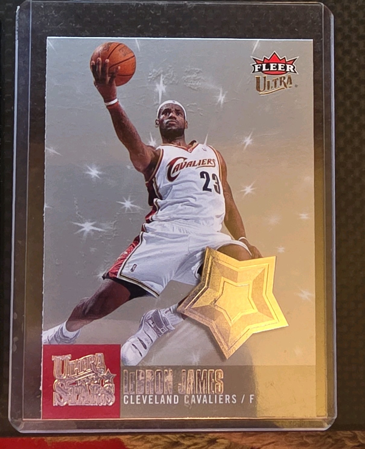 2007-08 Fleer Ultra Ultra Stars LeBron James Cleveland Cavaliers Insert #US-1