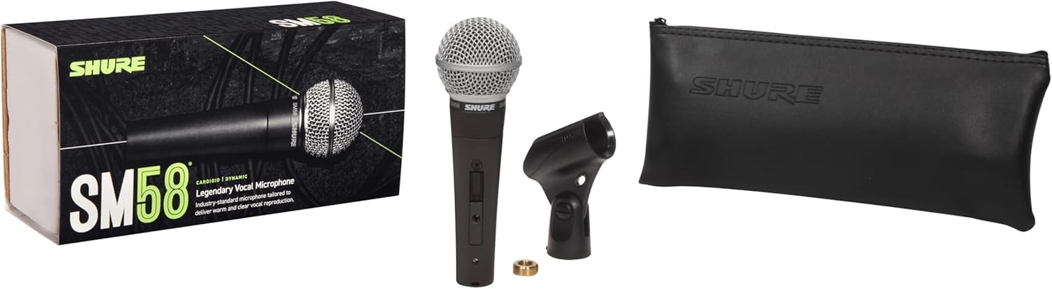 NEW Shure SM58S Dynamic Microphone Vocal Cardioid XLR On/Off Switch