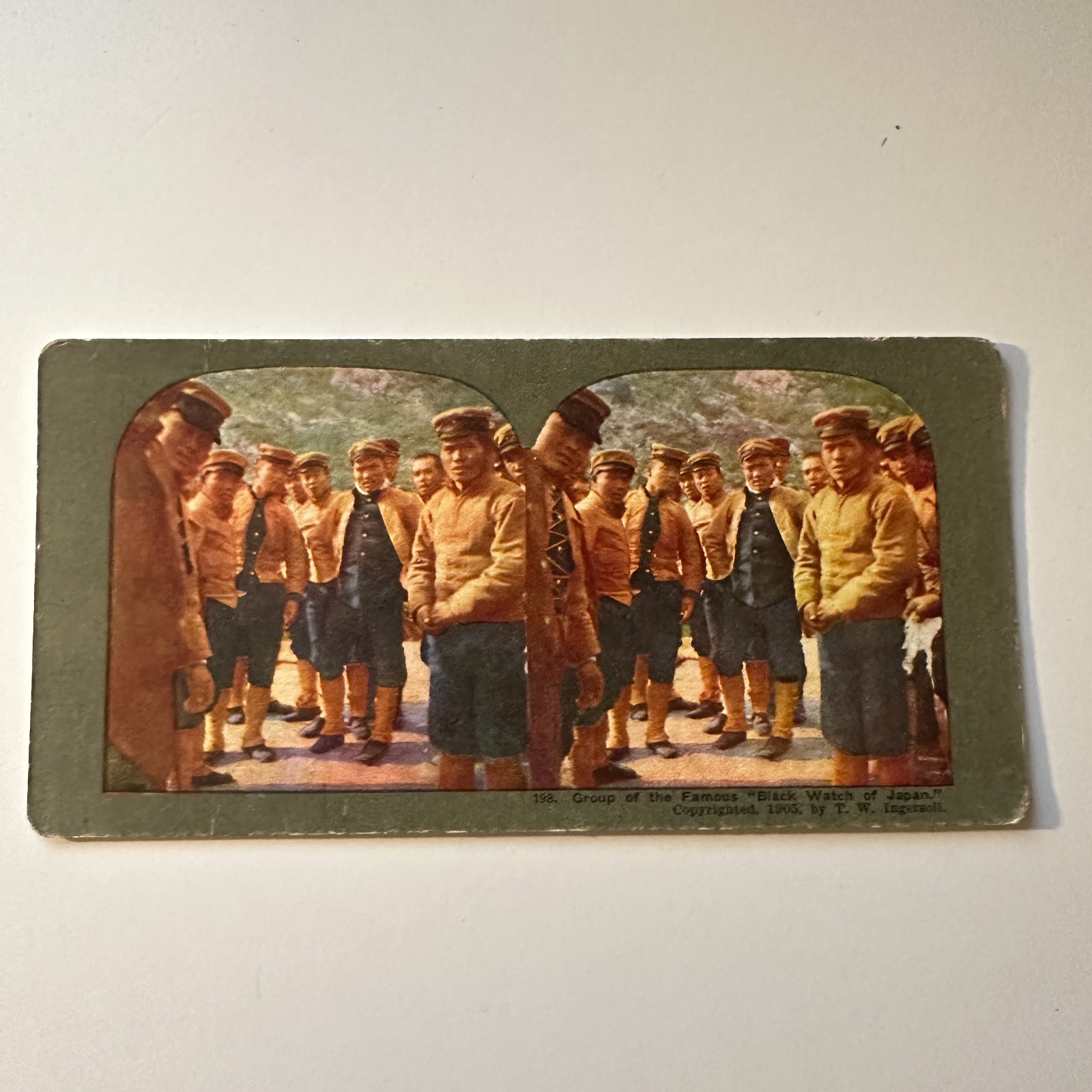 Group of The Famous Black Watch of Japan Antique Stereoview Card 5H6-5 Group of The Famous Black Watch of Japan Antique Stereoview Card 5H6-5