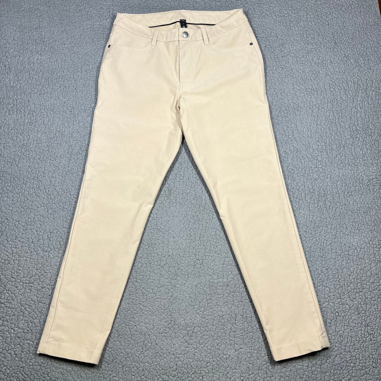 Lululemon ABC Pant Mens 30 Slim Fit Canvas Khaki Tan Casual Chino Lululemon ABC Pant Mens 30 Slim Fit Canvas Khaki Tan Casual Chino