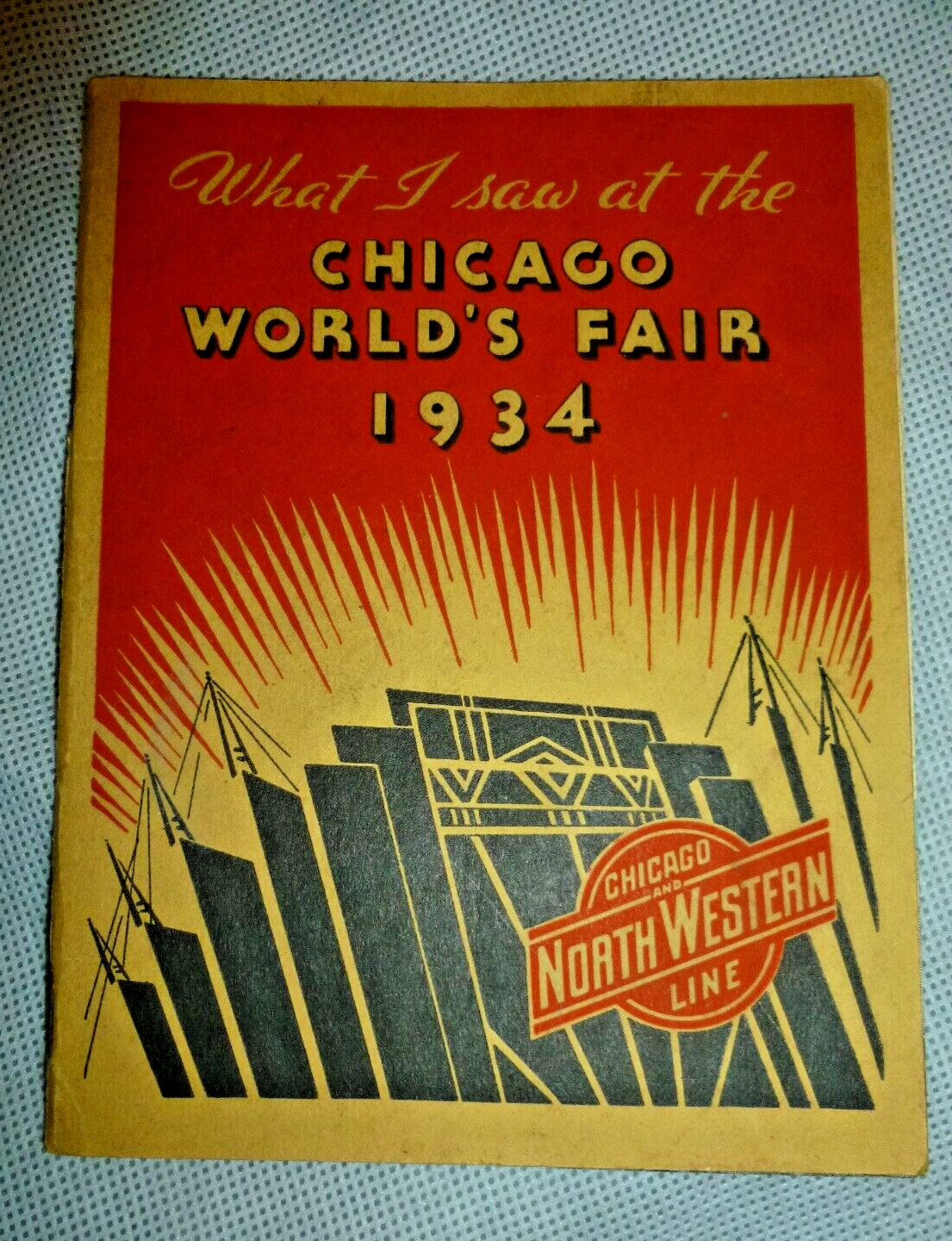Vintage 1934 Chicago World's Fair Exhibit Booklet Brochure Souvenir Notebook Vintage 1934 Chicago World's Fair Exhibit Booklet Brochure Souvenir Notebook