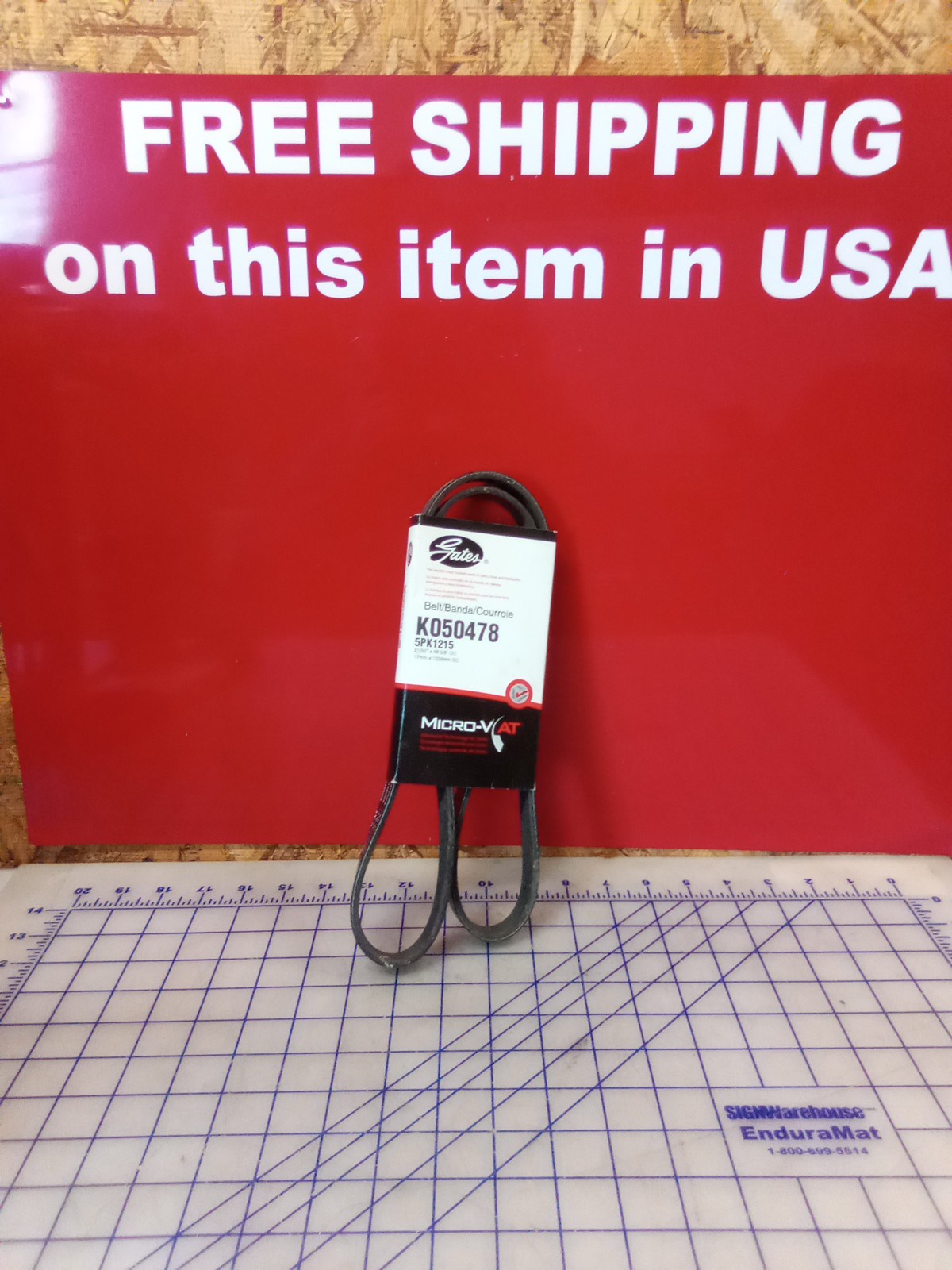 Gates Micro-V AT V-BELT K050478, New Old Stock, Gates Micro-V AT V-BELT K050478, New Old Stock,
