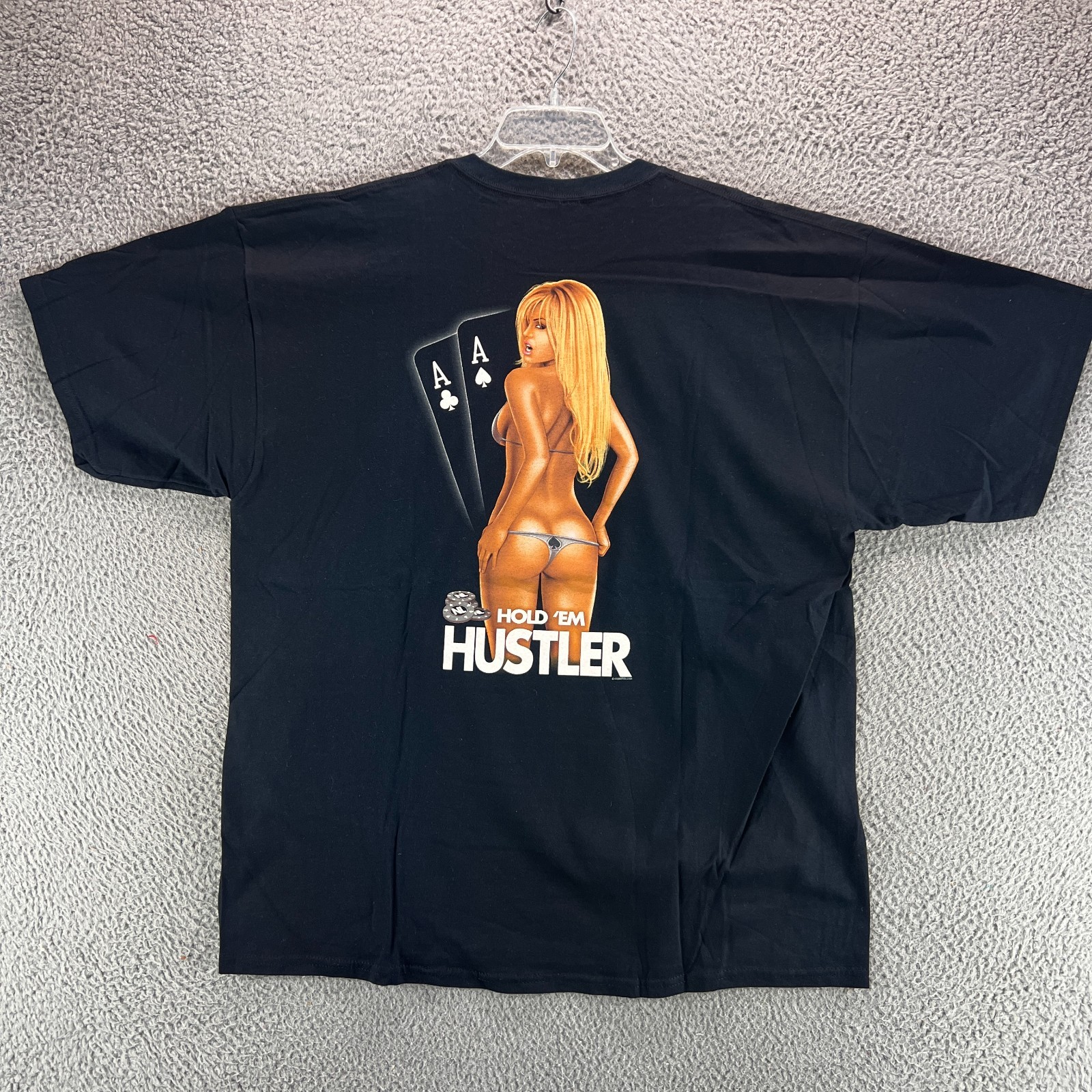 Vintage Hustler Shirt Mens 2XL Deadstock Streetwear Y2K 90s Retro Hippie Porn