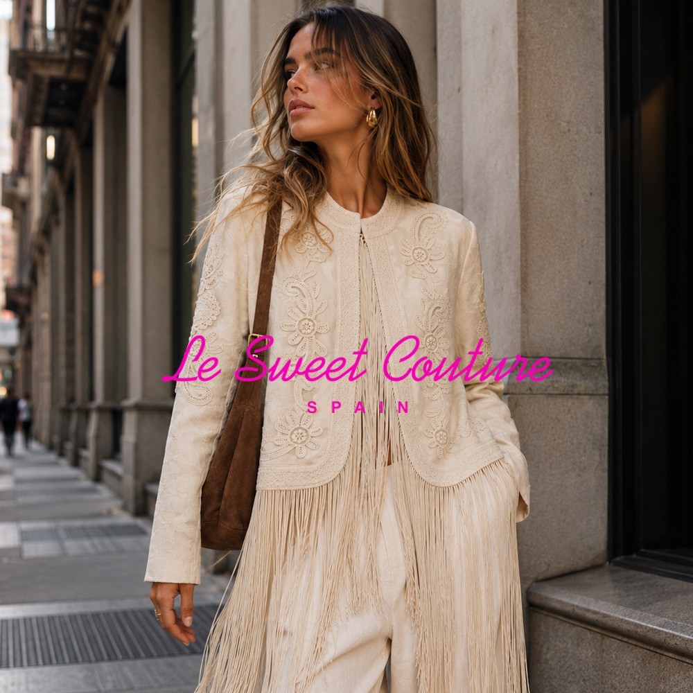 ZARA WOMAN FW26 ECRU-BEIGE ZW COLLECTION FRINGED JACKET ALL SIZES 6895/253/075 ZARA WOMAN FW26 ECRU-BEIGE ZW COLLECTION FRINGED JACKET ALL SIZES 6895/253/075