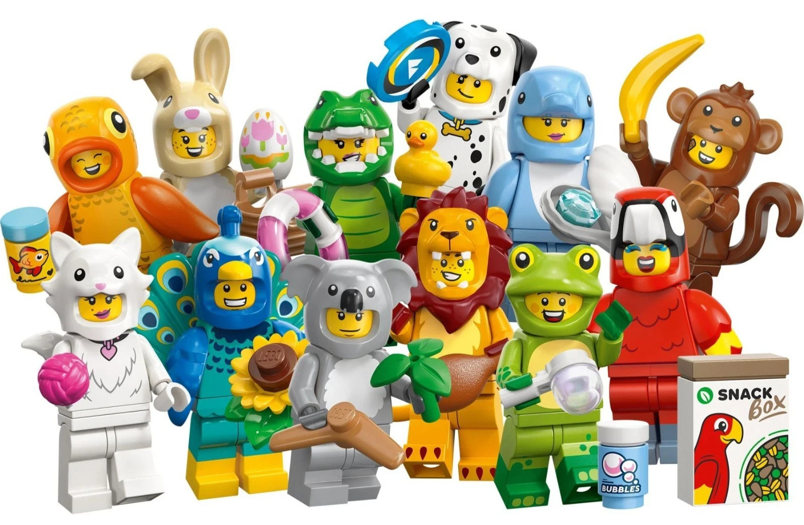 LEGO Series 28 Minifigures 71051 COMPLETE Set of 12 Animal Costumes CMF NEW