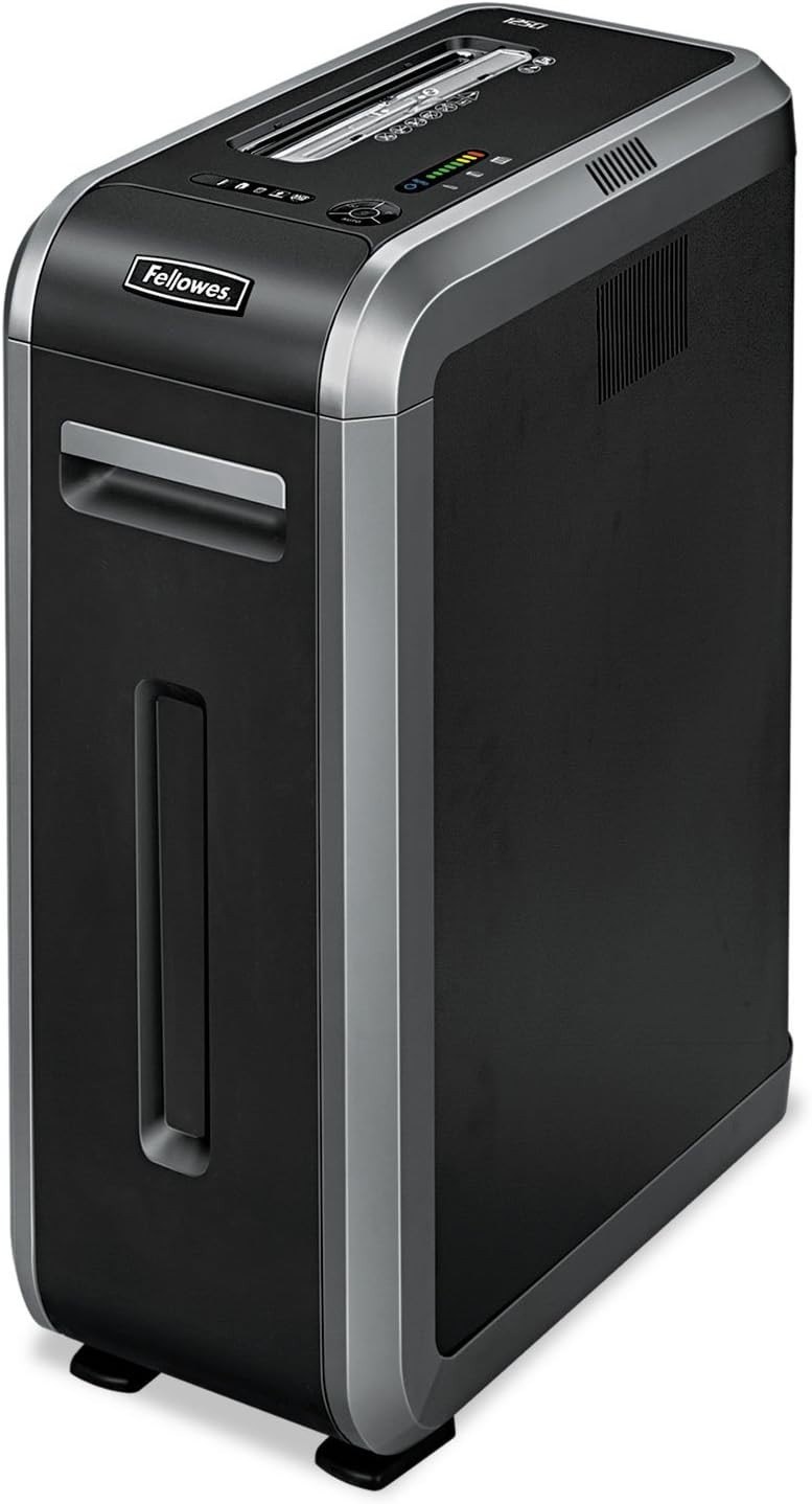 Fellowes 3312501 Powershred 125ci 20 SH Heavy-Duty CrossCut Shredder Fellowes 3312501 Powershred 125ci 20 SH Heavy-Duty CrossCut Shredder