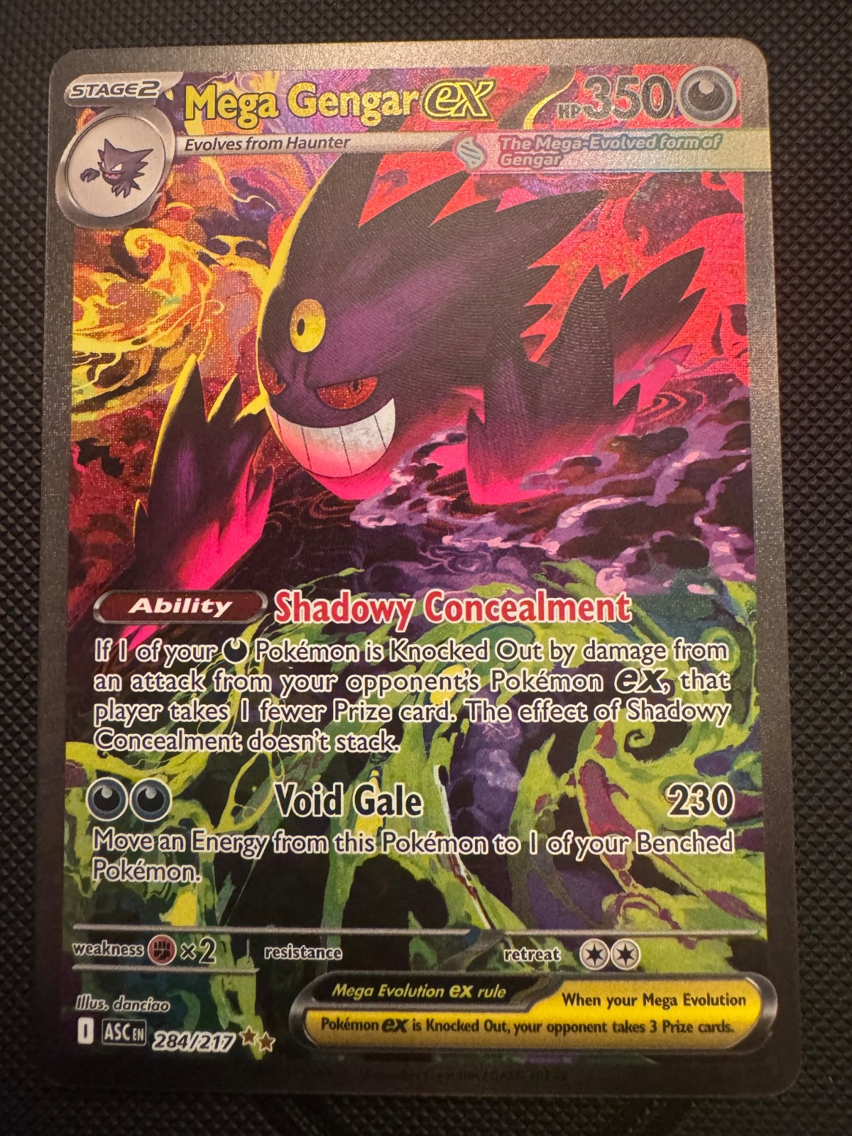 Mega Gengar ex 284/217 Me: Ascended Heroes Holo