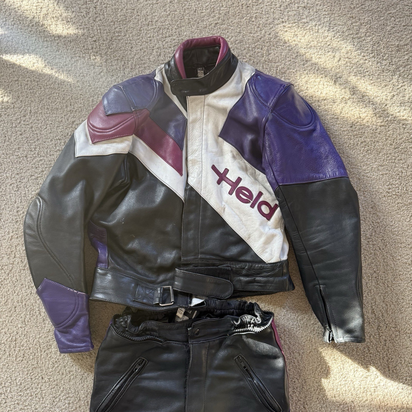 Held Motorcycle Leathers Race Suit HEROS Vintage 2-Piece Genuine Leather Held Motorcycle Leathers Race Suit HEROS Vintage 2-Piece Genuine Leather