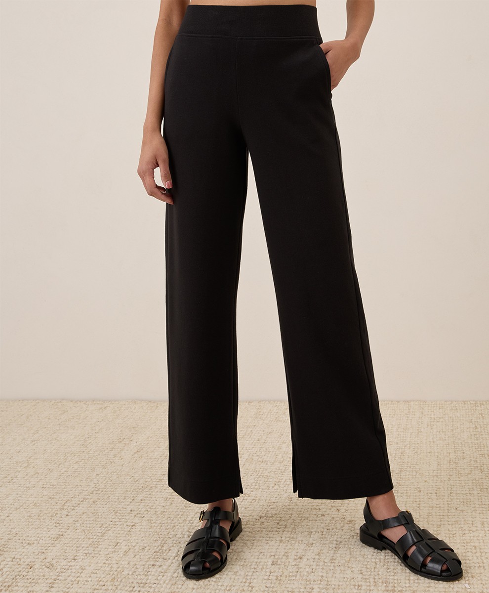 Pact Women\'s Airplane Wide Leg Pant Black X-Large 26\
