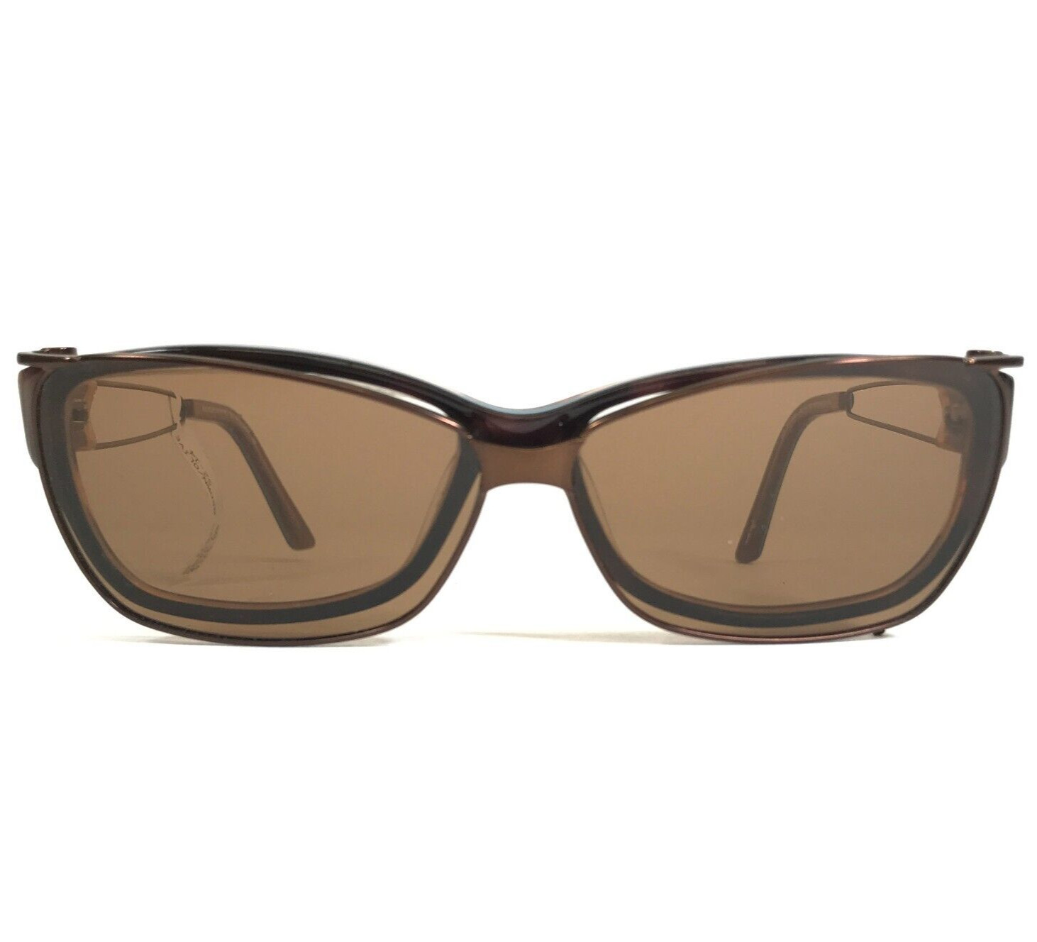 Easyclip Eyeglasses Frames WF EC925 BROWN/OLIVE Blue Frames with Clip On Lenses Easyclip Eyeglasses Frames WF EC925 BROWN/OLIVE Blue Frames with Clip On Lenses