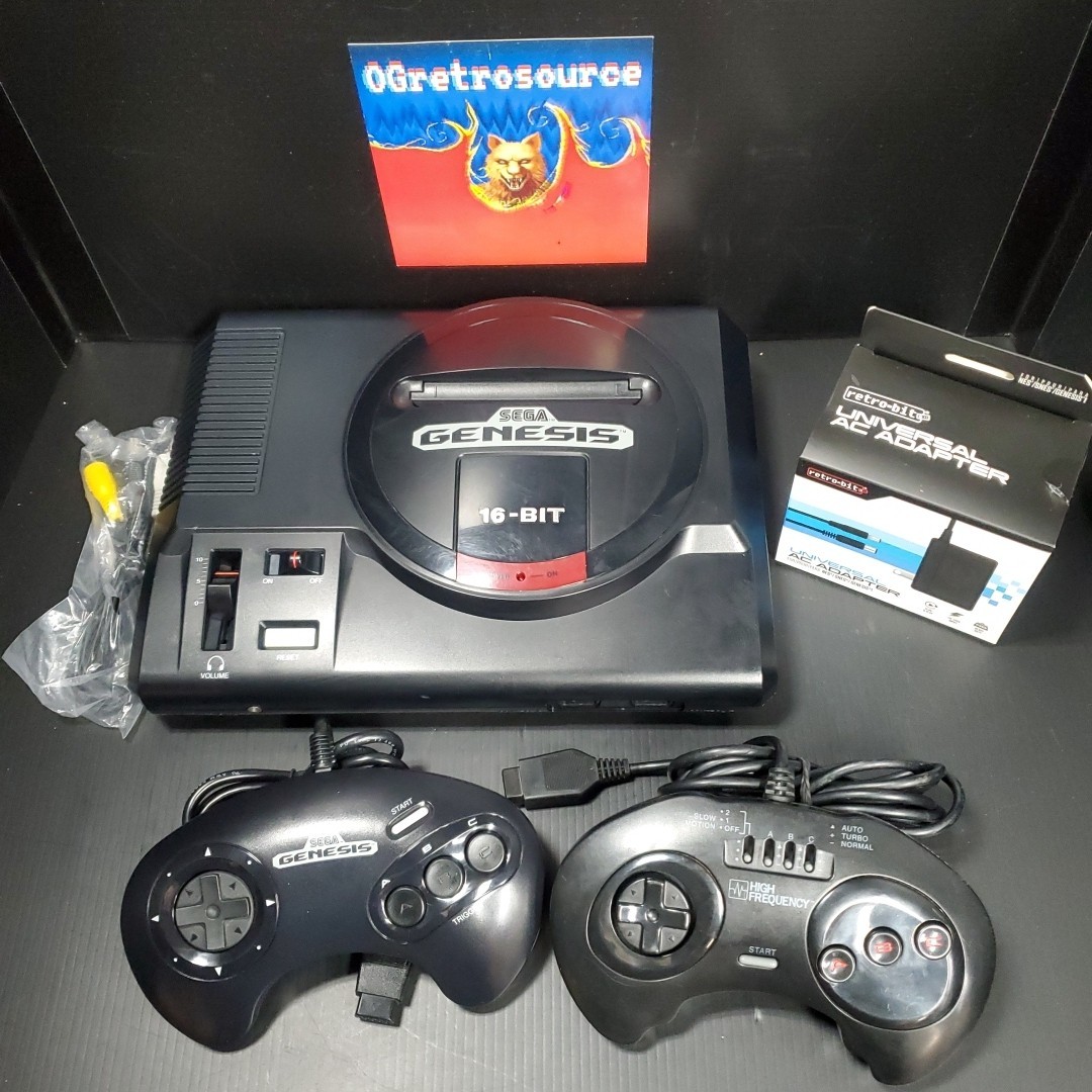 ORIGINAL 16 BIT Sega Genesis Model 1 MK-1601 Console System  CPLT Restored