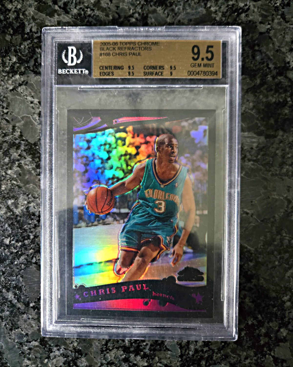 Topps 2005-06 Topps Chrome Chris Paul #168 Black Refractor RC /399 Hornets