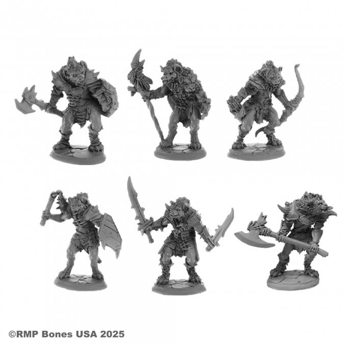 BLACKMANE GNOLLS BOX SET Reaper Miniatures Bones  USA Dungeon Dwellers REM07202