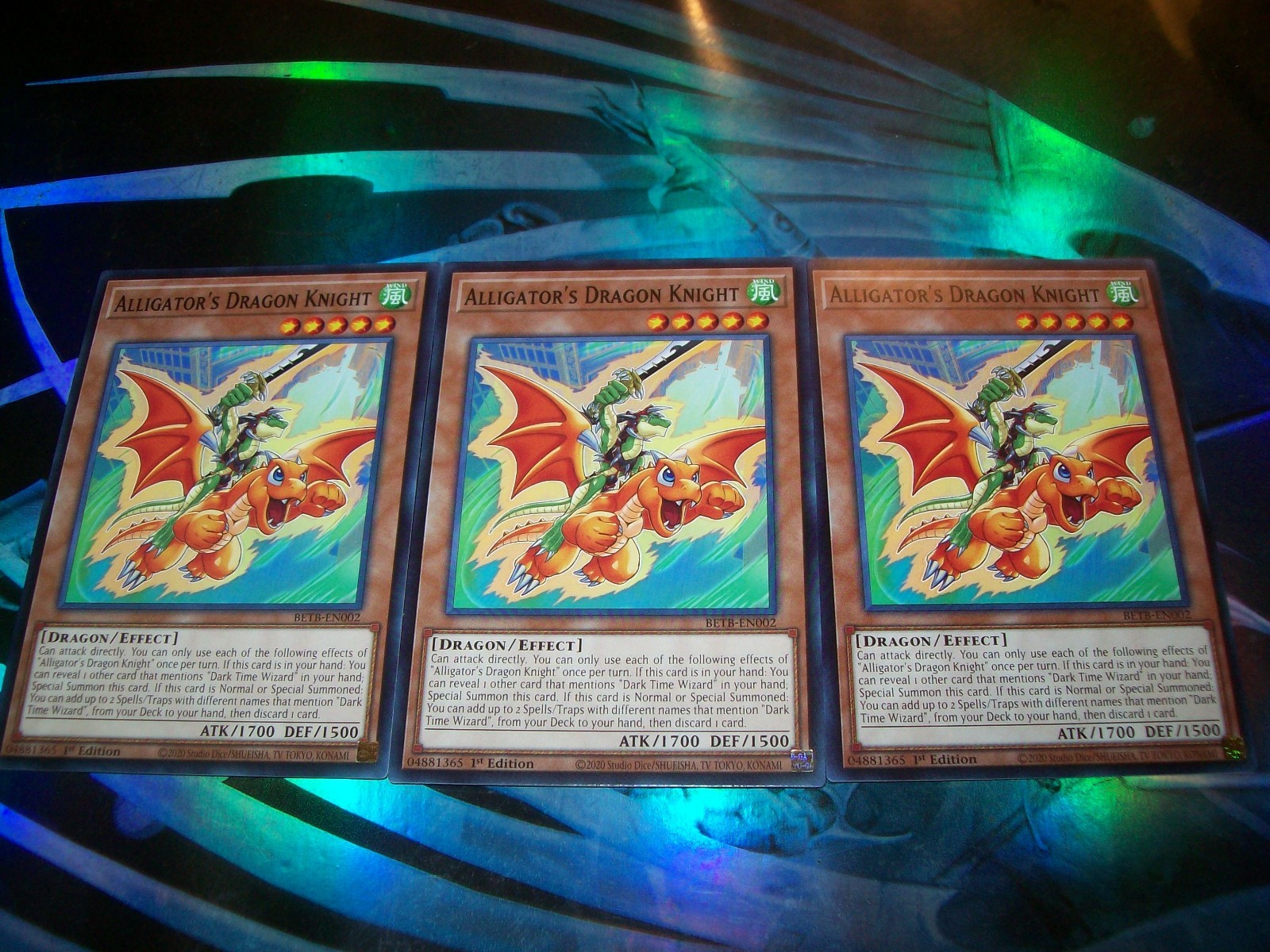 3x Alligator\'s Dragon Knight 1st Edition Common BETB-EN002 Yu-Gi-Oh 3x Alligator\'s Dragon Knight 1st Edition Common BETB-EN002 Yu-Gi-Oh