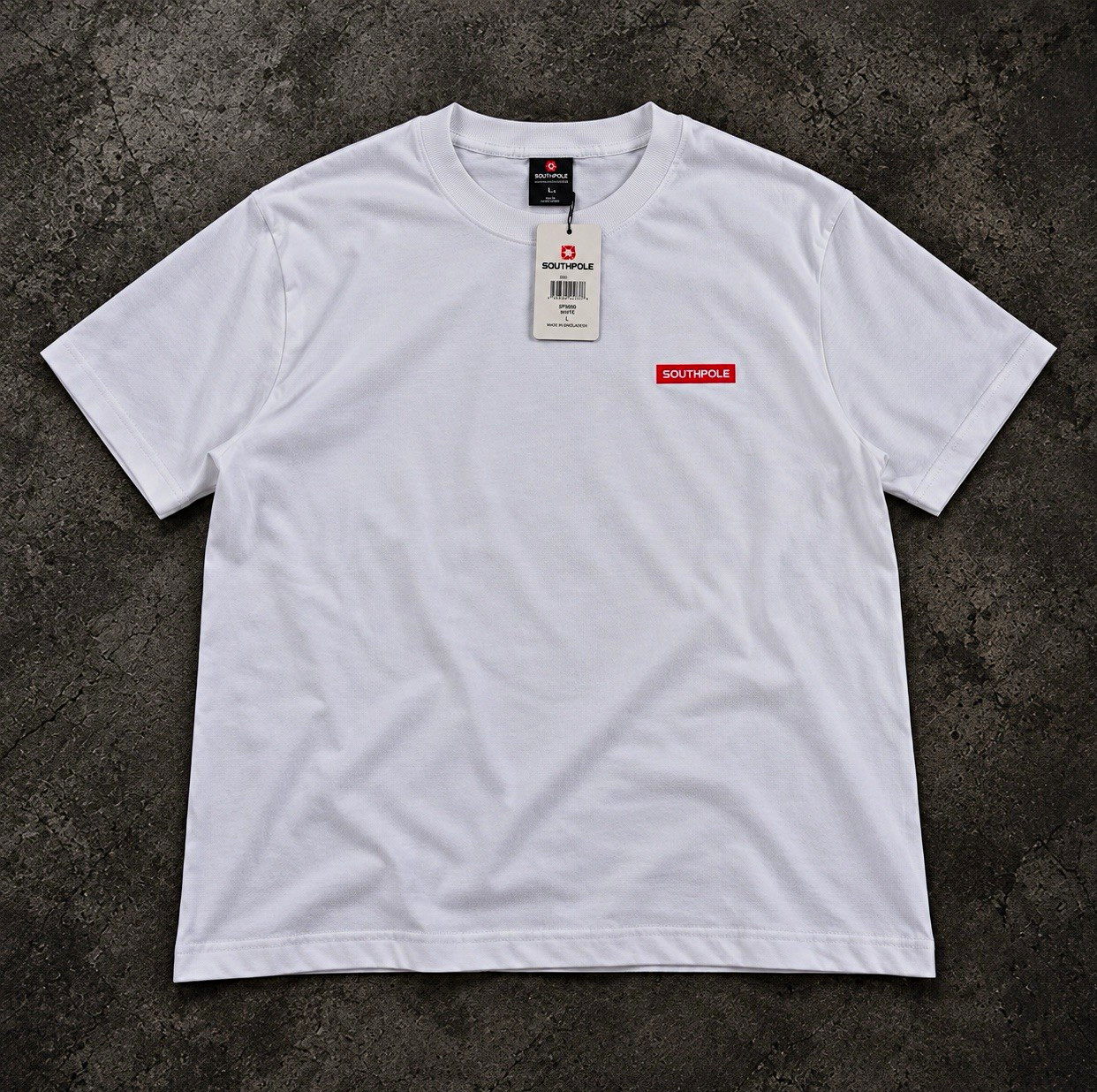 Southpole Authentic Collection Men\'s White Graphic Logo Crew Neck Tee Size S
