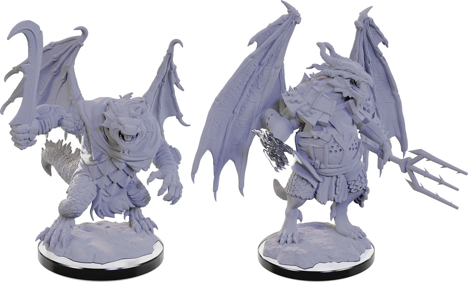 Draconian Foot Soldier & Mage Nolzur's D&D miniature Dungeons Dragons unpainted Draconian Foot Soldier & Mage Nolzur's D&D miniature Dungeons Dragons unpainted