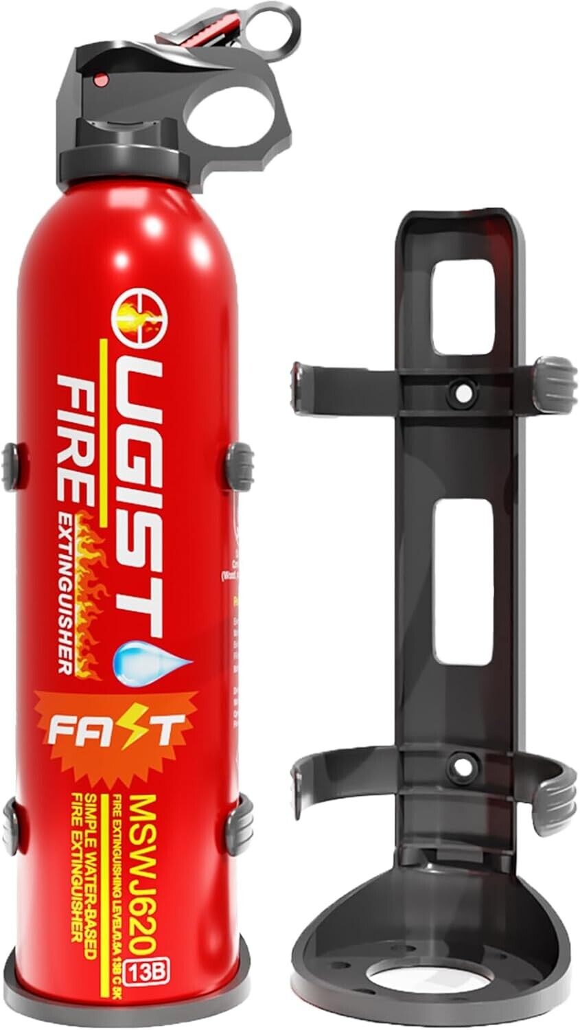 4 In1 Fire Extinguisher with Mount, Portable Fire Extinguishers for House Car