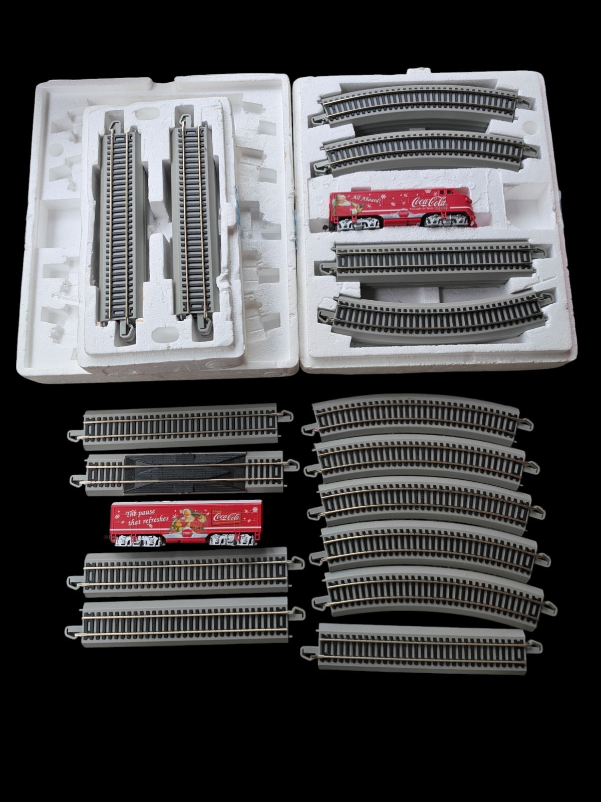 Hawthorne Village / Bachmann HO Scale Coca-Cola Express Locomotive Set & 28-Piec
