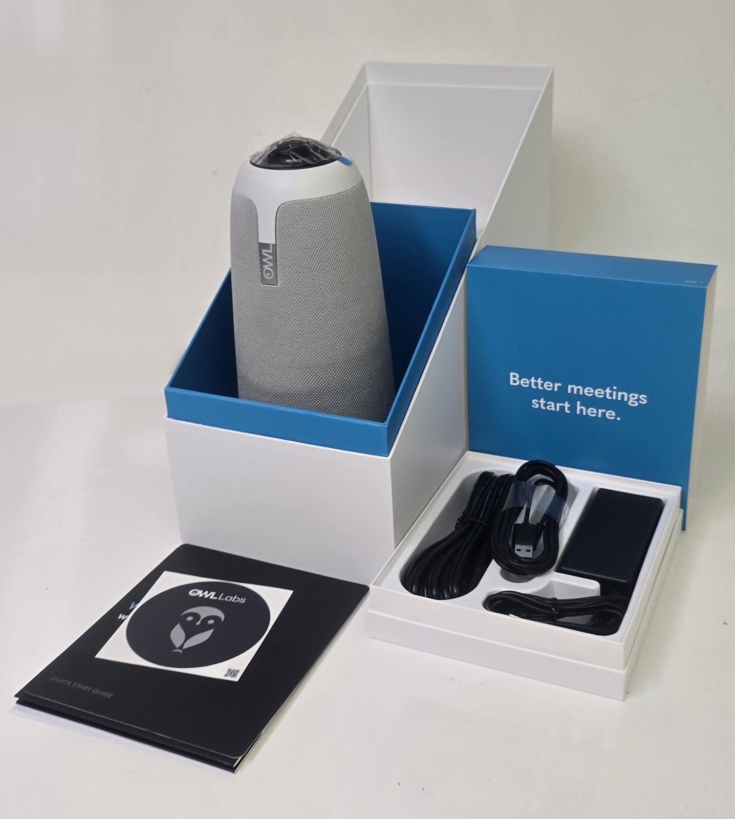 Owl Labs MTW200 All-in-One Audio Video 360 Conference Camera White