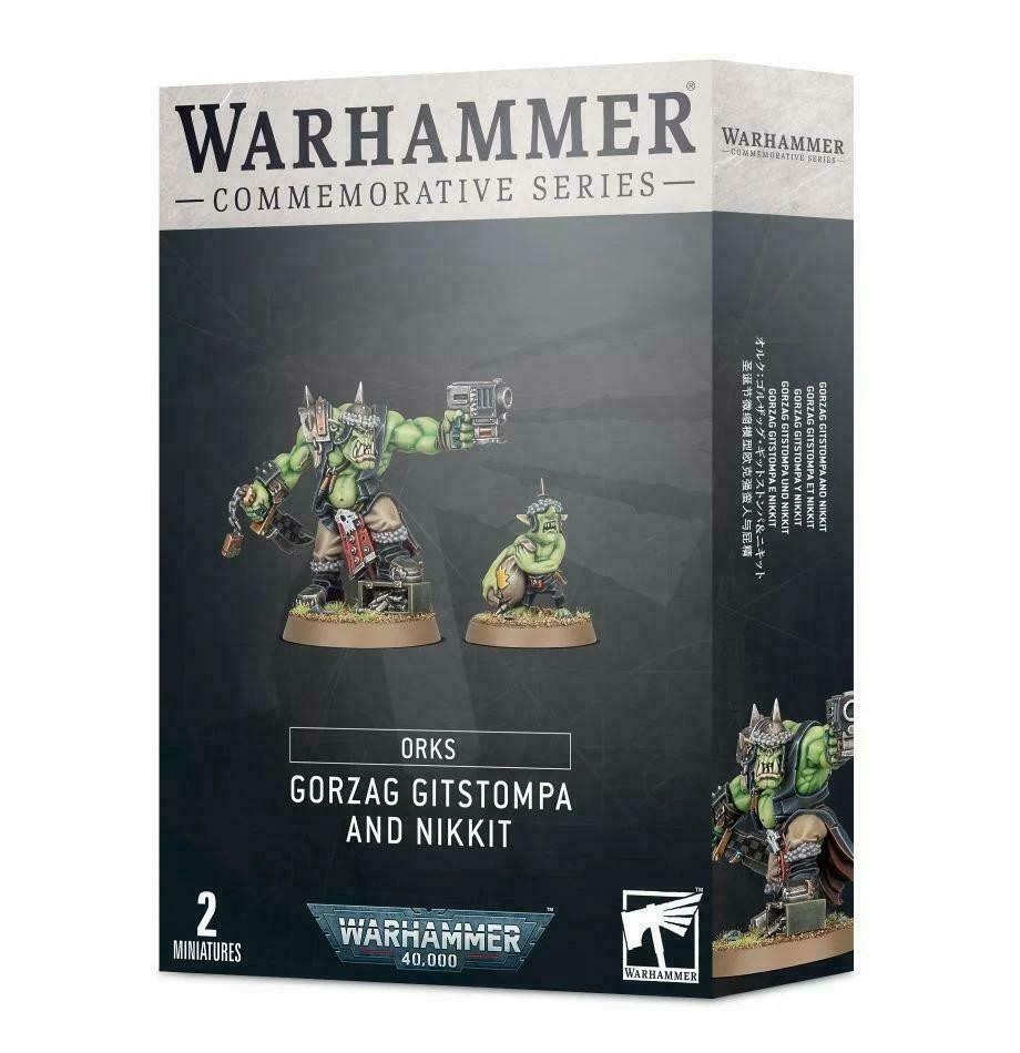 Warhammer 40K Orks Gorzag Gitstompa and Nikkit - New in Box