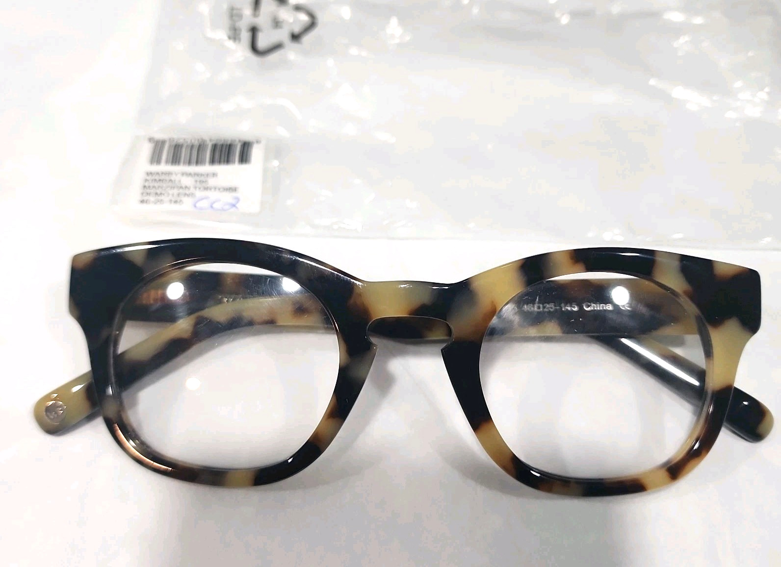 Warby Parker Kimball 195 Marzipan Tortoise Eyeglasses 46-25 145 CC2 New Read