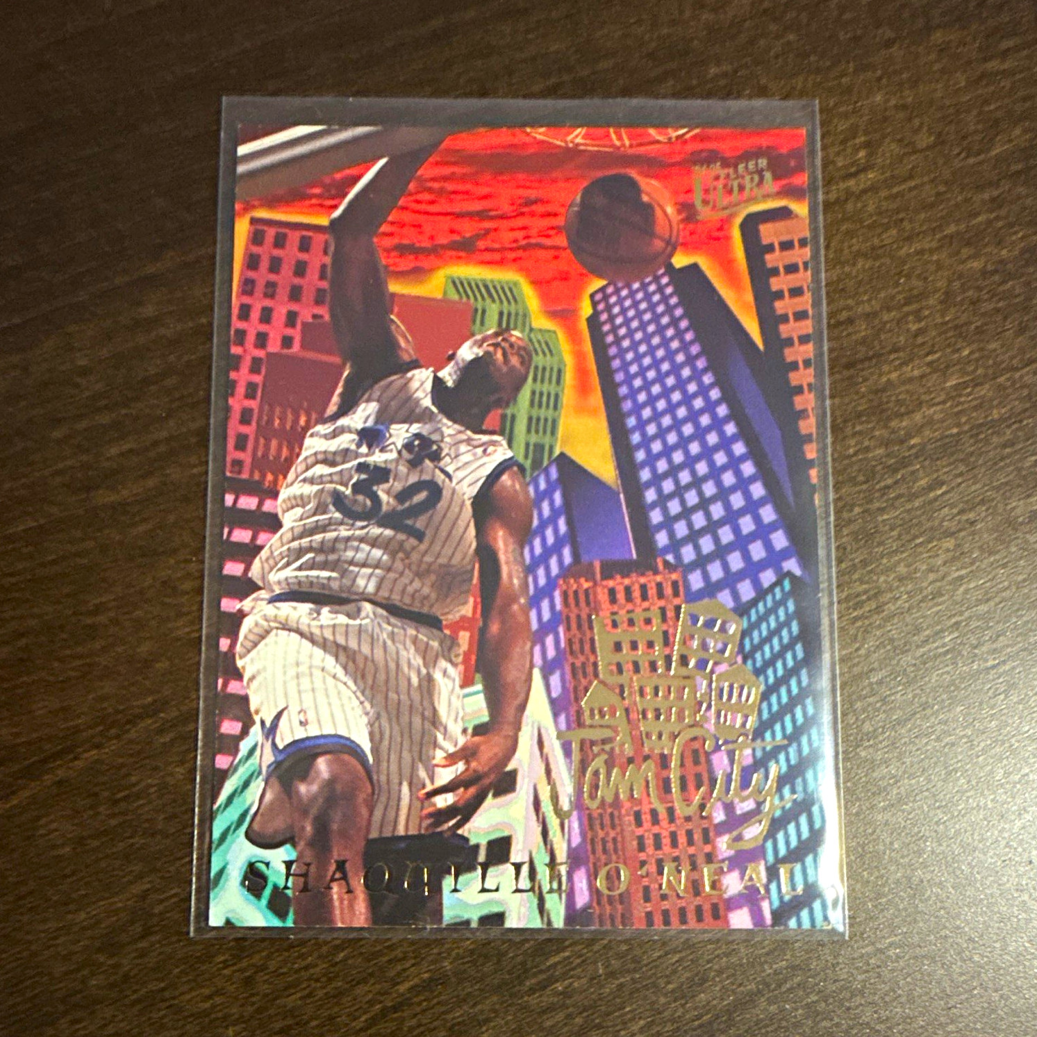 1994-95 Fleer Ultra Jam City Shaquille O’Neal #8 Insert 1994-95 Fleer Ultra Jam City Shaquille O’Neal #8 Insert