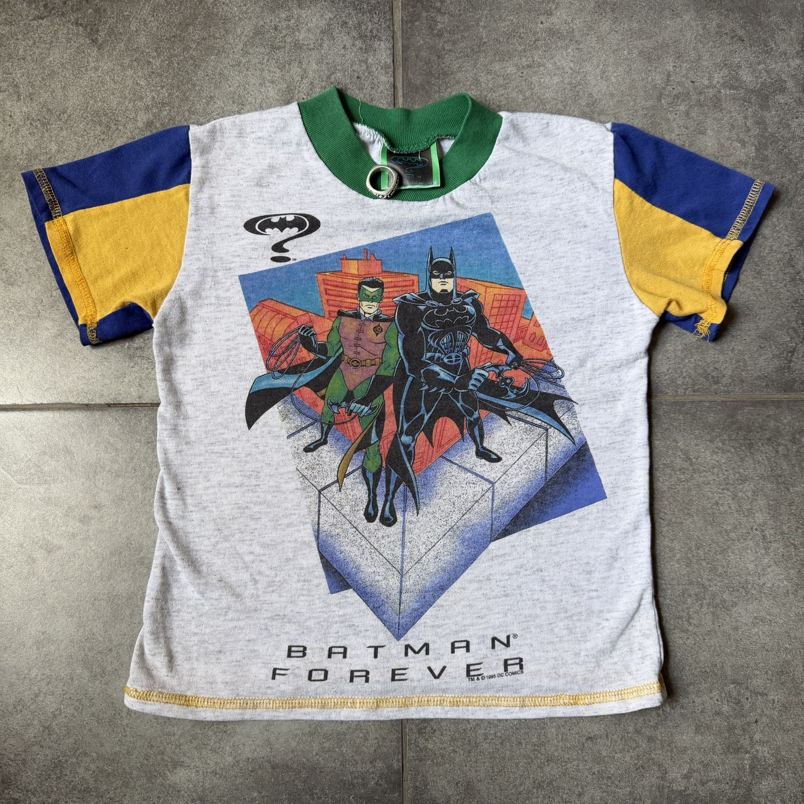 Vintage 1996 Batman forever dc comics Batman & Robin T Shirt Kids 6 Vintage 1996 Batman forever dc comics Batman & Robin T Shirt Kids 6