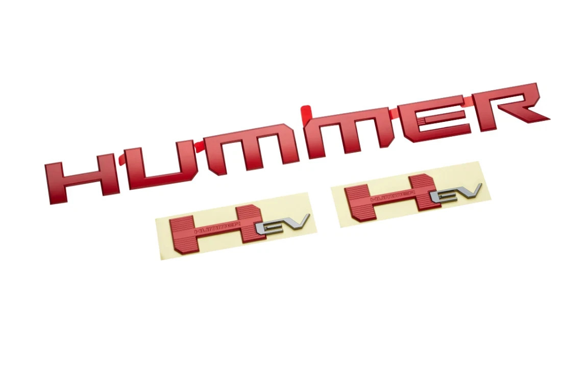 2022-2027 GMC Hummer EV Truck Emblems Performance Red GM OEM NEW 85513232 2022-2027 GMC Hummer EV Truck Emblems Performance Red GM OEM NEW 85513232