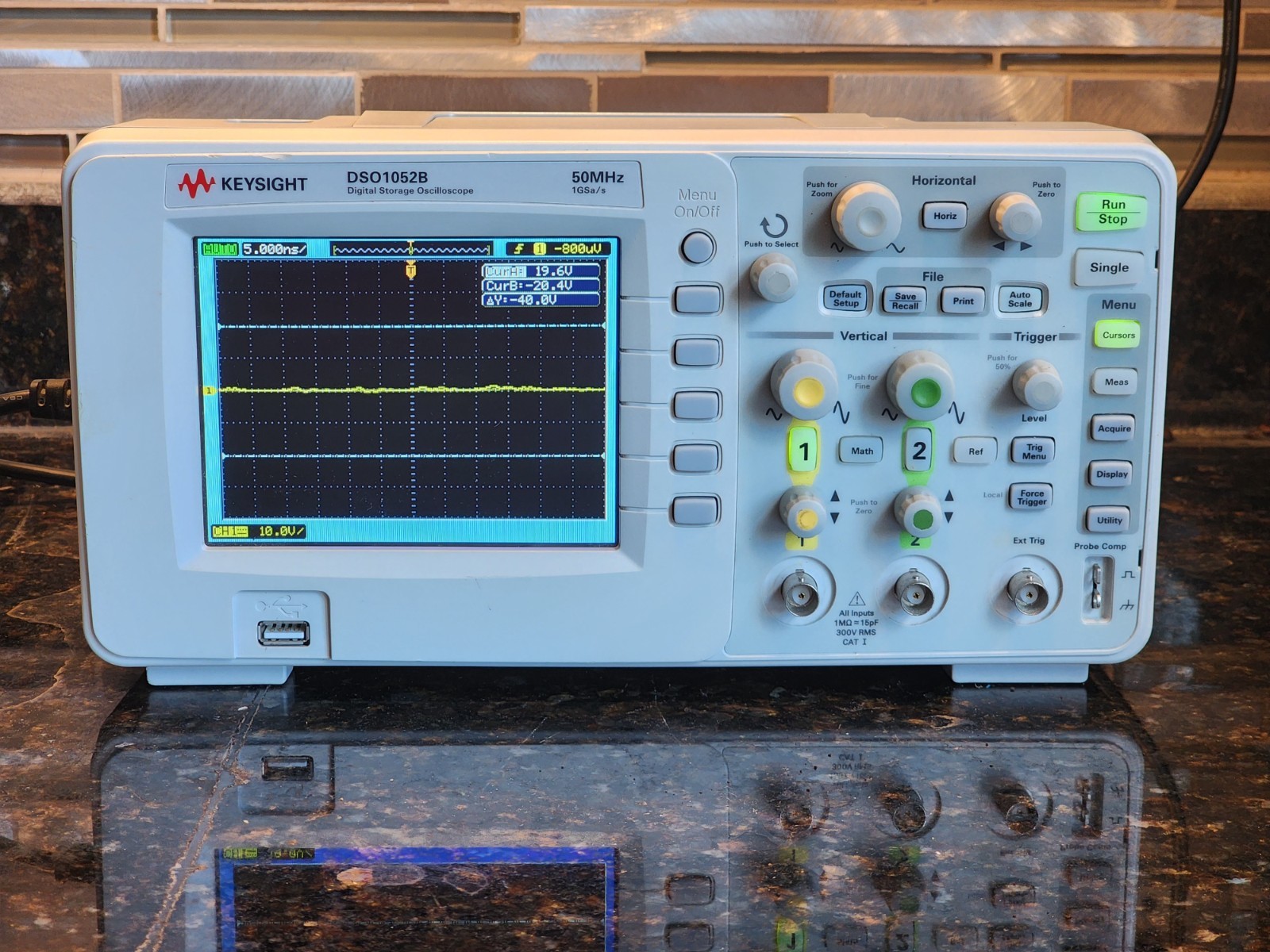 KEYSIGHT DSO1052B OSCILLOSCOPE (DIGITAL STORAGE) 50MHz 2 CHANNEL/PROBE INCLUDED KEYSIGHT DSO1052B OSCILLOSCOPE (DIGITAL STORAGE) 50MHz 2 CHANNEL/PROBE INCLUDED