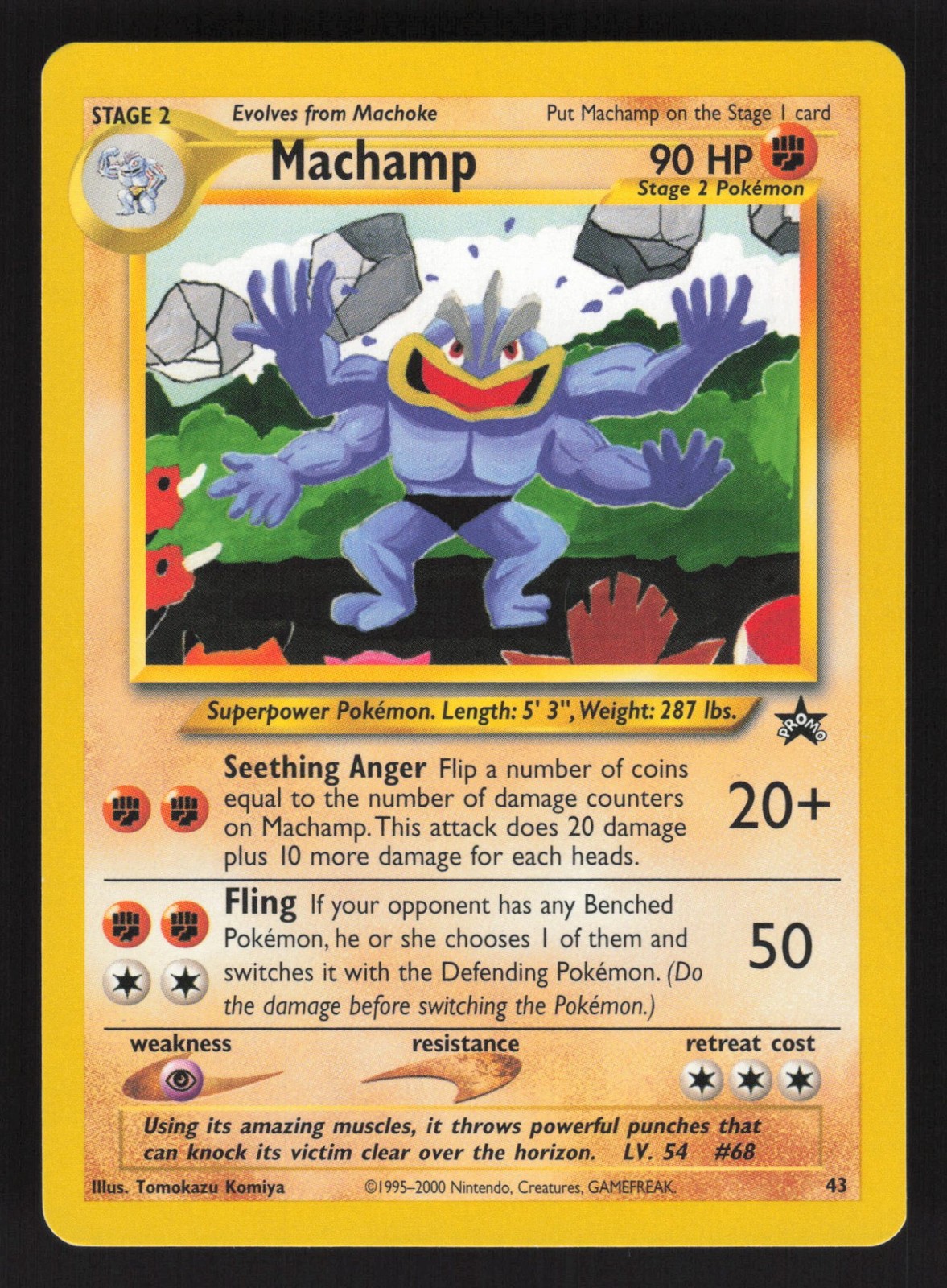 English LP Machamp 43/53 PR Pokemon WoTC Promo English LP Machamp 43/53 PR Pokemon WoTC Promo