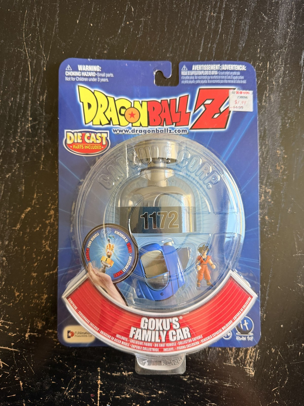 Dragon Ball Z Boxed Die-Cast Goku Family Car *VINTAGE* Dragon Ball Z Boxed Die-Cast Goku Family Car *VINTAGE*