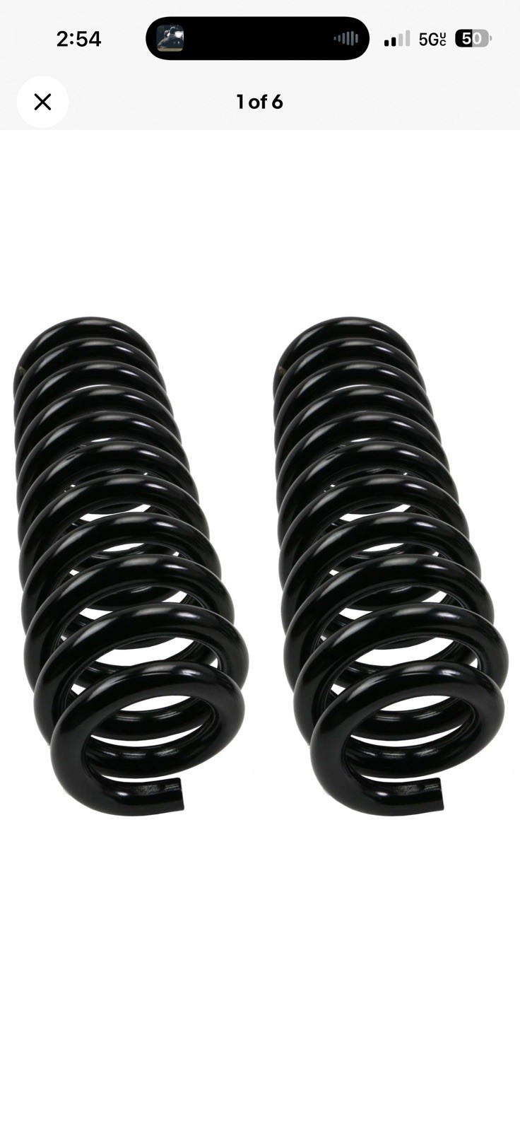 MOOG 81118 Coil Spring Set Front For 04-18 Ford Lincoln F-150 Mark LT