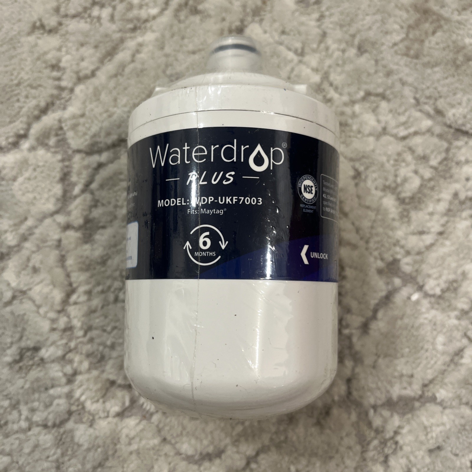 One Waterdrop Plus Model WDP-UKF7003 Refrigerator Water Filter NEW & SEALED One Waterdrop Plus Model WDP-UKF7003 Refrigerator Water Filter NEW & SEALED