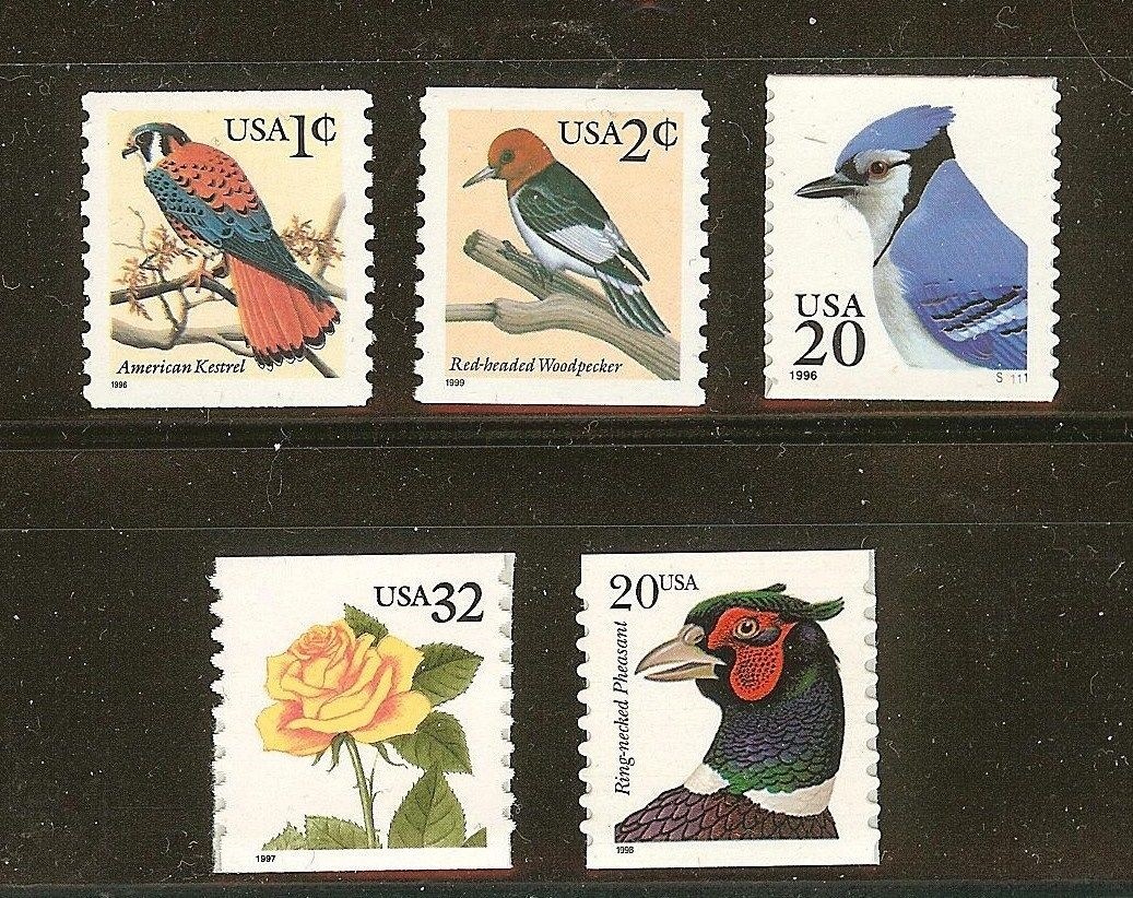 US Scott # 3044, 3045, 3053, 3054, & 3055 Set of 5 Flora & Fauna MNH US Scott # 3044, 3045, 3053, 3054, & 3055 Set of 5 Flora & Fauna MNH