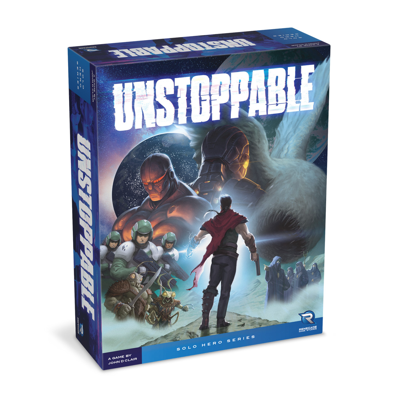 Unstoppable Tabletop Board Solo Card Deckbuilder John D Clair Renegade Game
