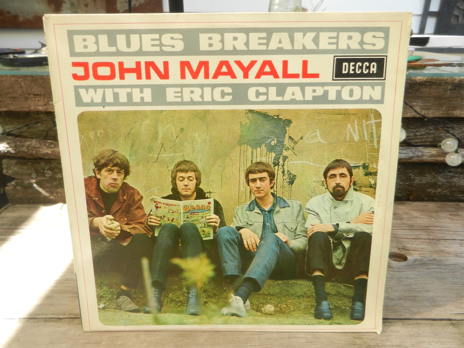 JOHN MAYALL WITH ERIC CLAPTON Blues Breakers Vinyl Record LP Decca 1966 STEREO JOHN MAYALL WITH ERIC CLAPTON Blues Breakers Vinyl Record LP Decca 1966 STEREO
