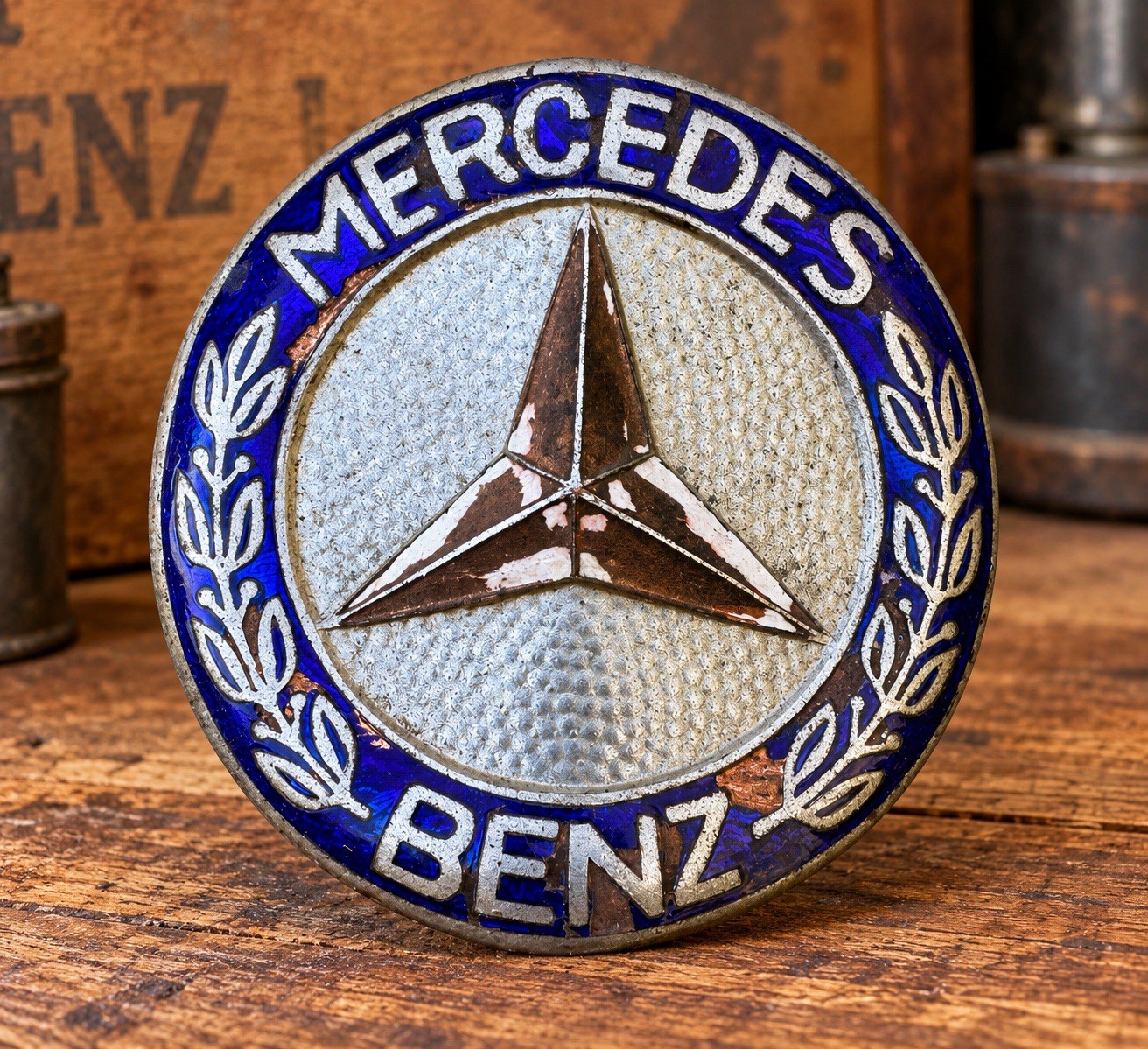 Vintage Mercedes Benz Grill Badge Vintage Mercedes Benz Grill Badge