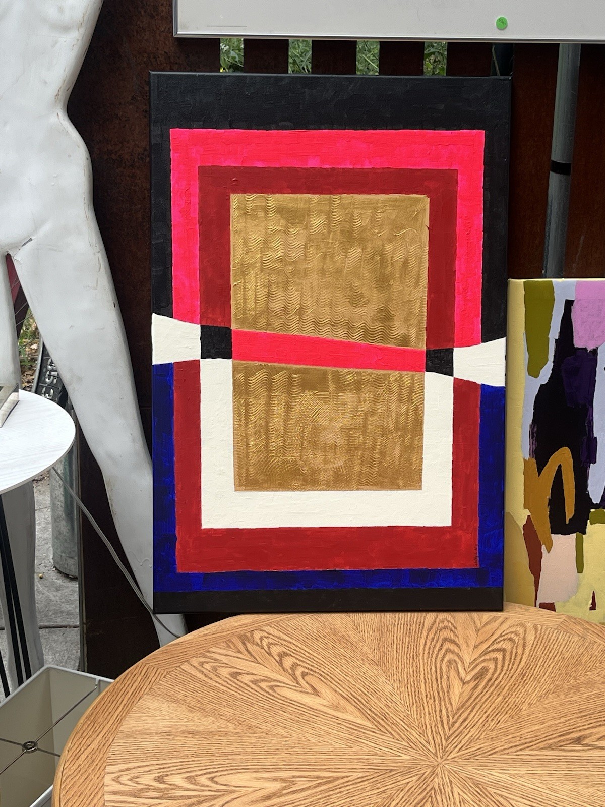 “The Golden Divide”Original Acrylic Abstract Art 36x24