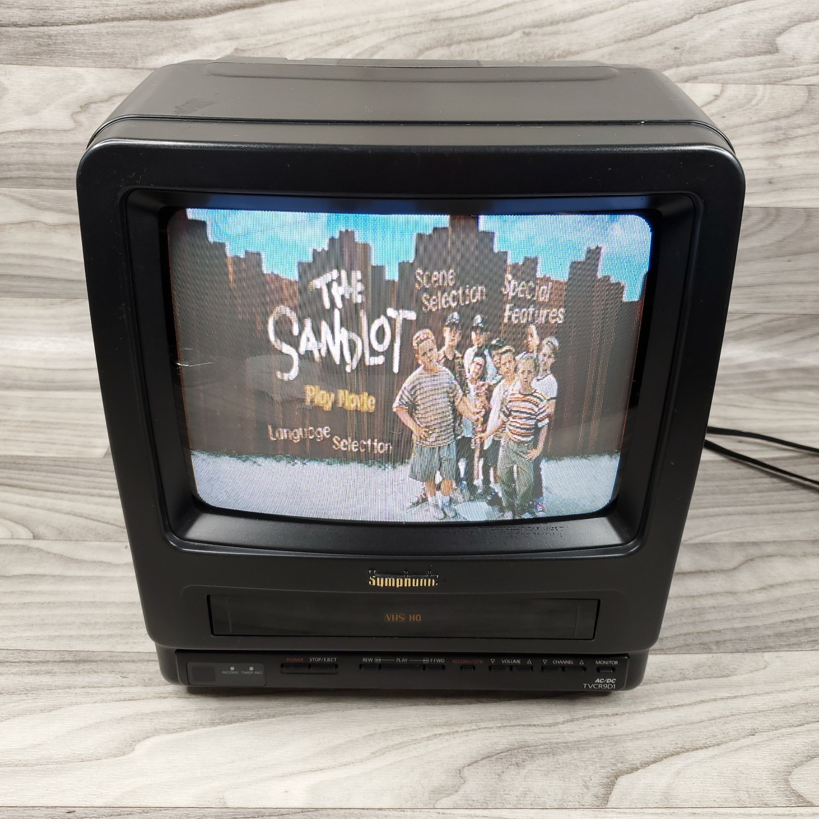 Vintage Symphonic TV/VCR Combo CRT Gaming TVCR9D1 9\ Vintage Symphonic TV/VCR Combo CRT Gaming TVCR9D1 9\
