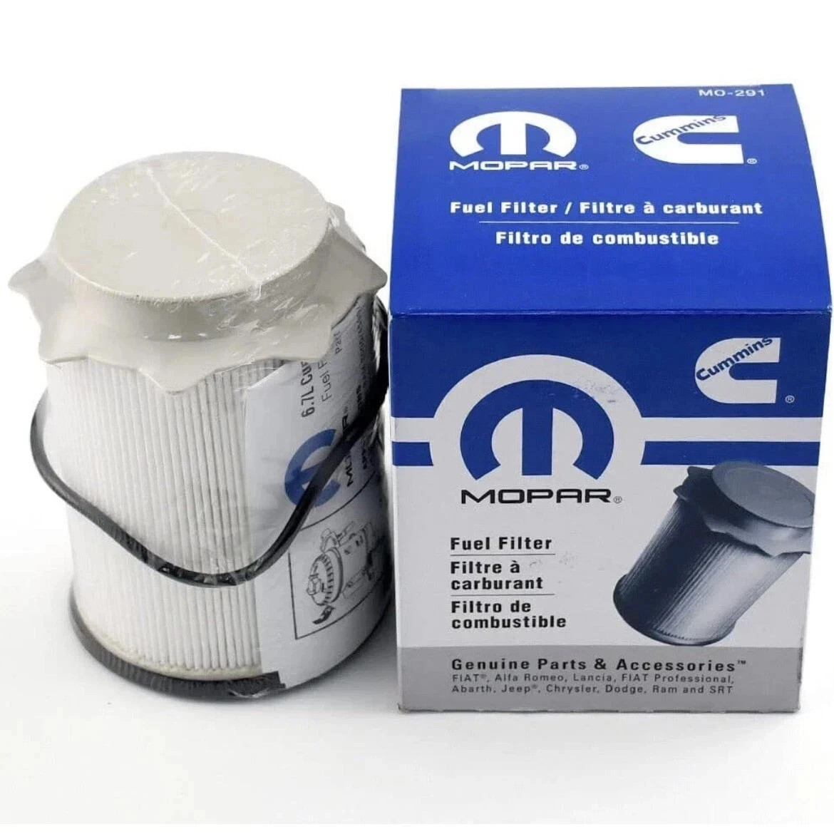 Genuine Mopar MO-291 Fuel Filter 68157291AA OEM Ram 2500 3500 6.7L Cummins NEW