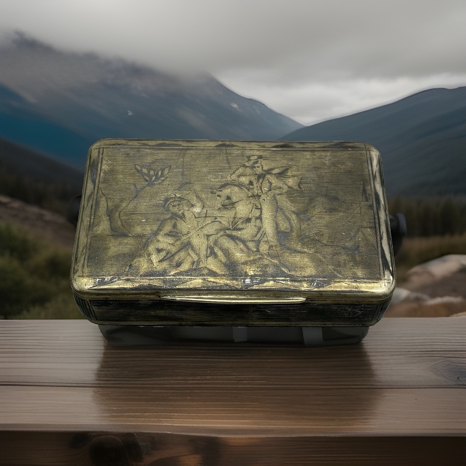 Imperial Russian Antique 84 Silver Tabatiere Pocket Snuff Box Imperial Russian Antique 84 Silver Tabatiere Pocket Snuff Box