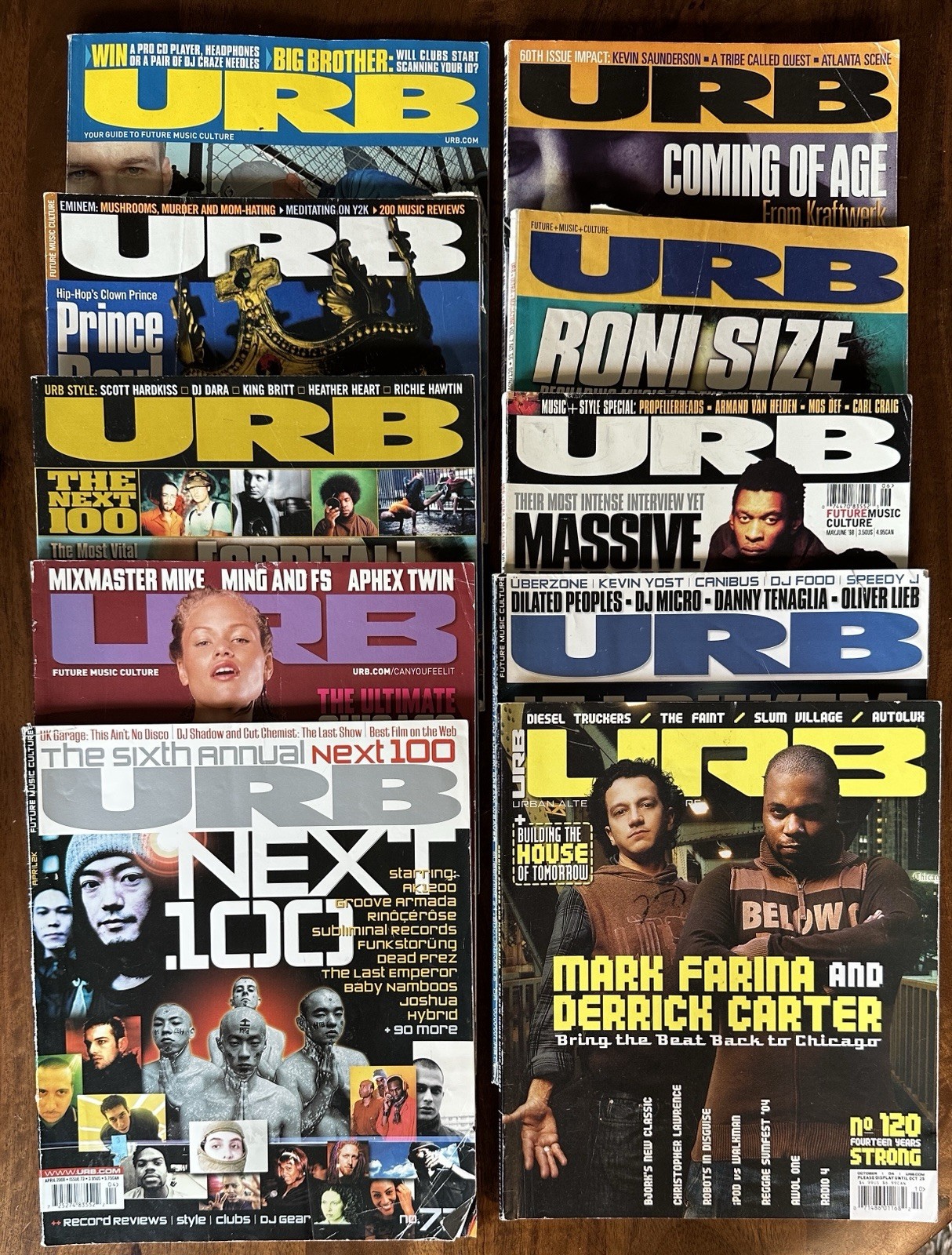 URB Magazine Lot Bundle of 10 - Rare Hip Hop Electronic Music Culture Y2K