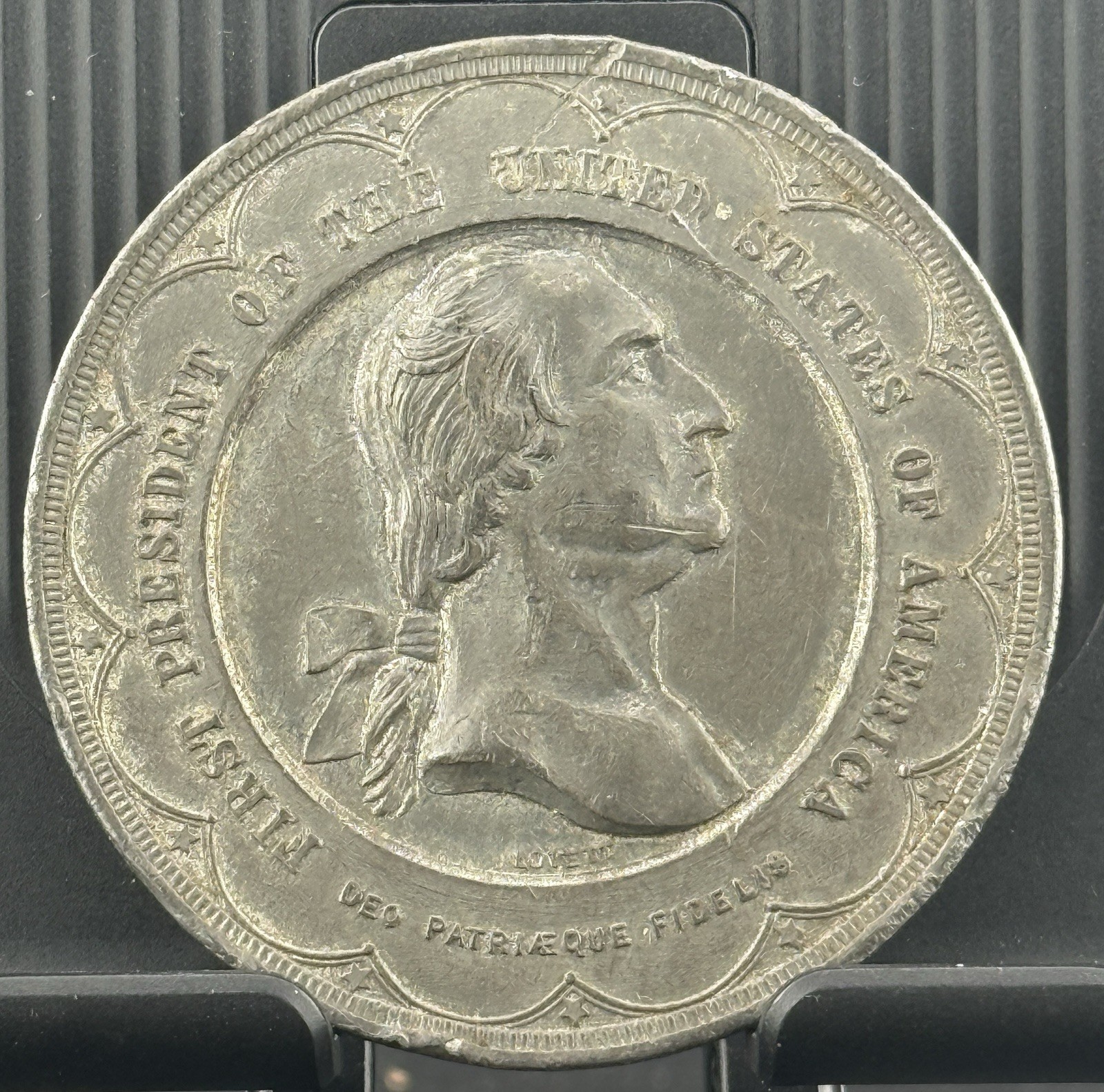 1889 George Washington Inauguration Centennial Medal Tin