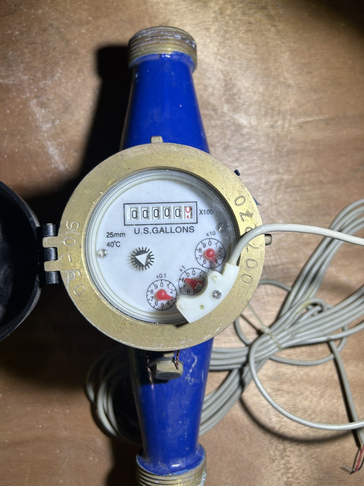 NEW SEAMETRICS 25MM BRONZE FLOW METER MJR-100-10G (No Hardware or box)