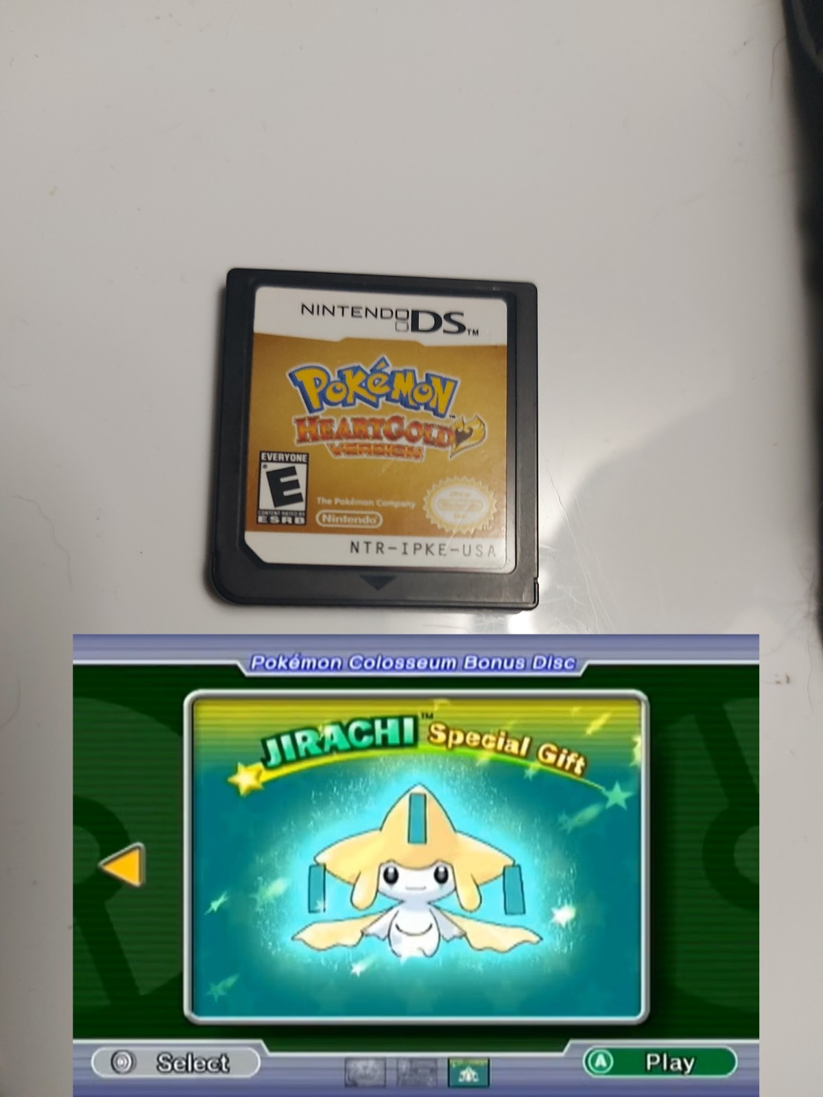 READ DESC. Pokemon: HeartGold 2010 [AUTHENTIC] with GEN3 WISHMAKER JIRACHI